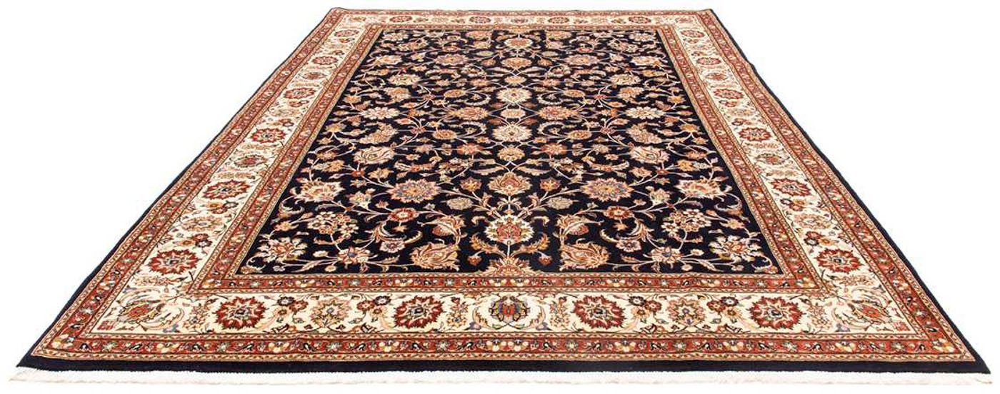 morgenland Wollteppich »Kaschmar Blumenmuster Blu scuro 350 x 247 cm«, rech günstig online kaufen