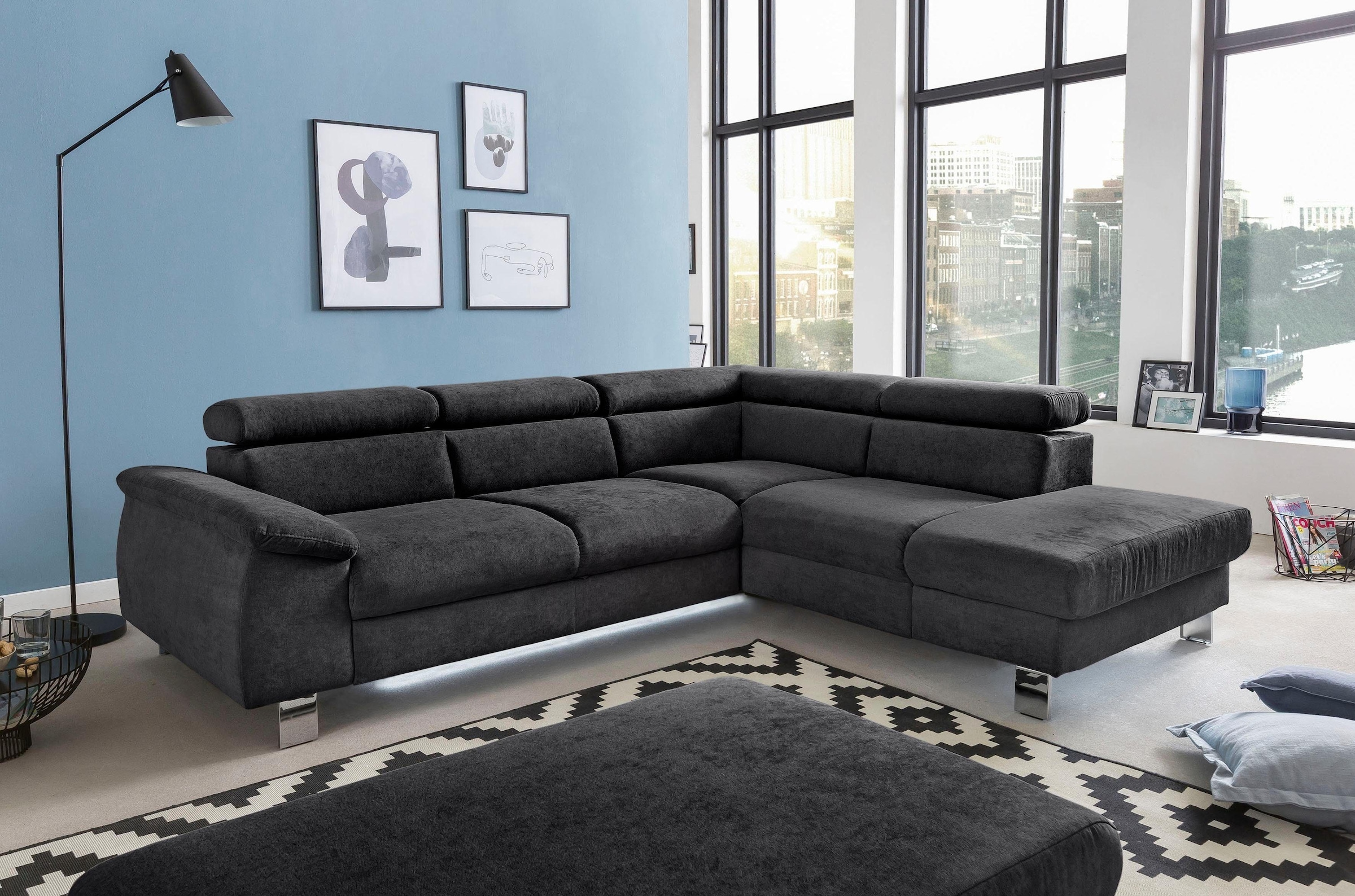 COTTA Polstergarnitur »Komaris L-Form«, (Set), Set bestehend aus: Ecksofa m günstig online kaufen
