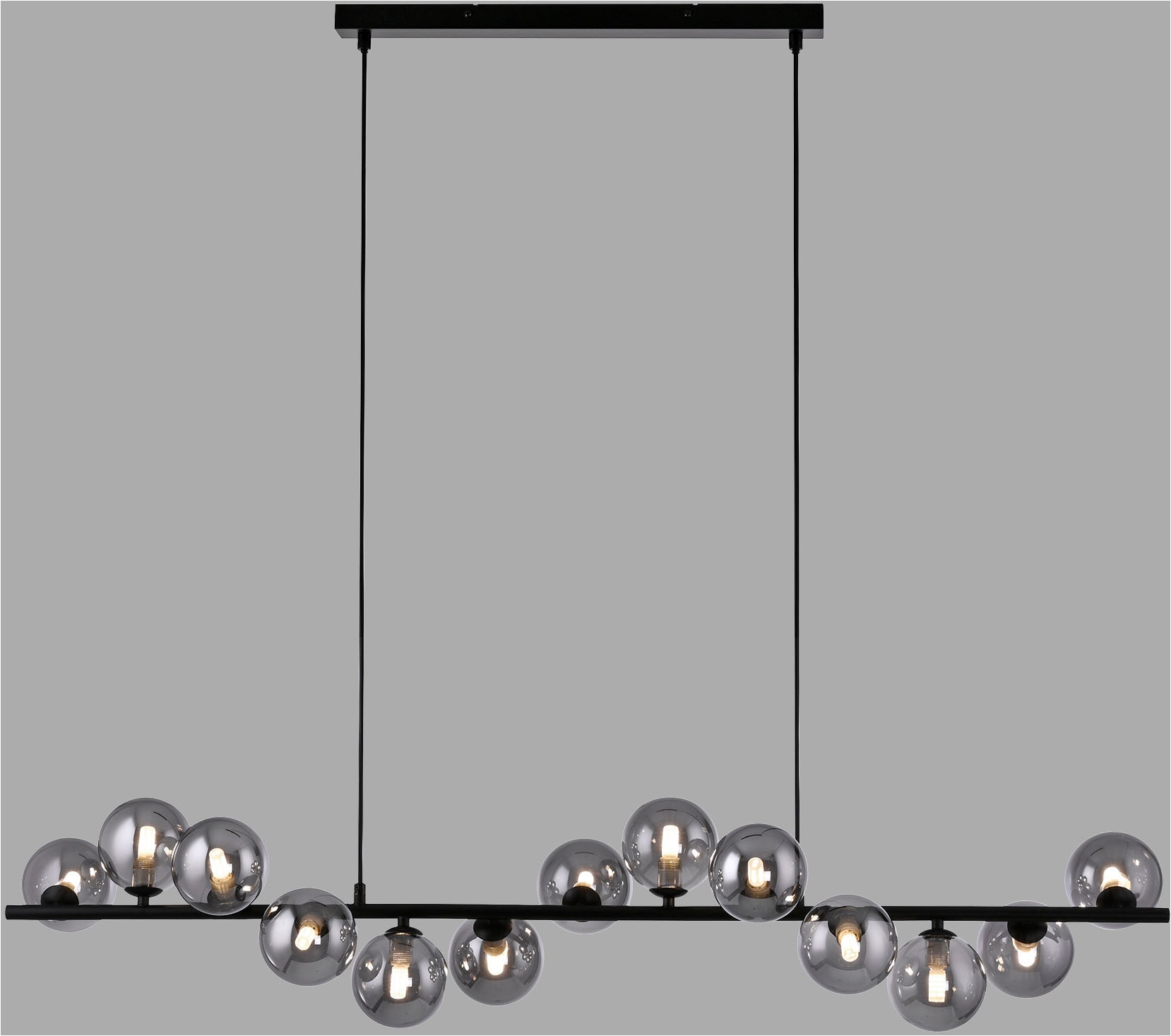 SCHÖNER WOHNEN-Kollektion LED Pendelleuchte »DUBAI« G9 1 Stk. Warmweiß SCHÖNER WOHNEN Kollektion, Höheneinstellbar, Rauchgläser