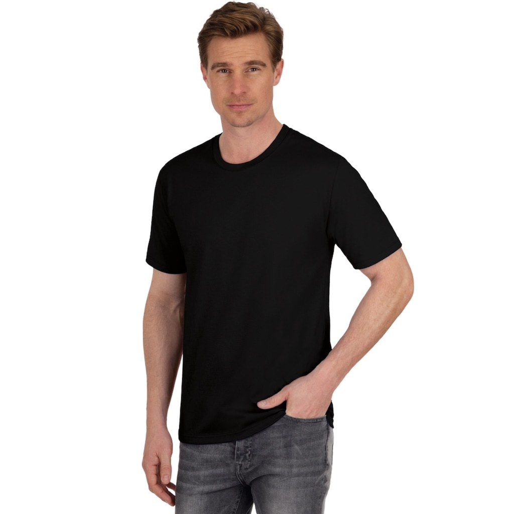 Trigema T-Shirt »TRIGEMA T-Shirt aus 100% Baumwolle«, (1 tlg.)