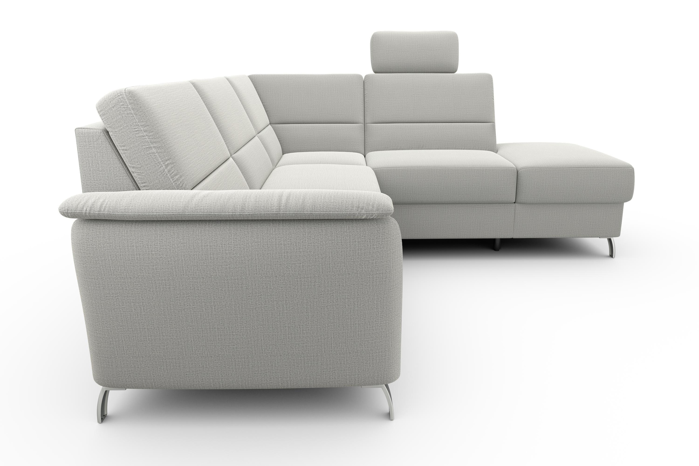 sit&more Ecksofa »Palmera L-Form, B: 236 cm«, optional Bettfunktion & Bettkasten, Federkern