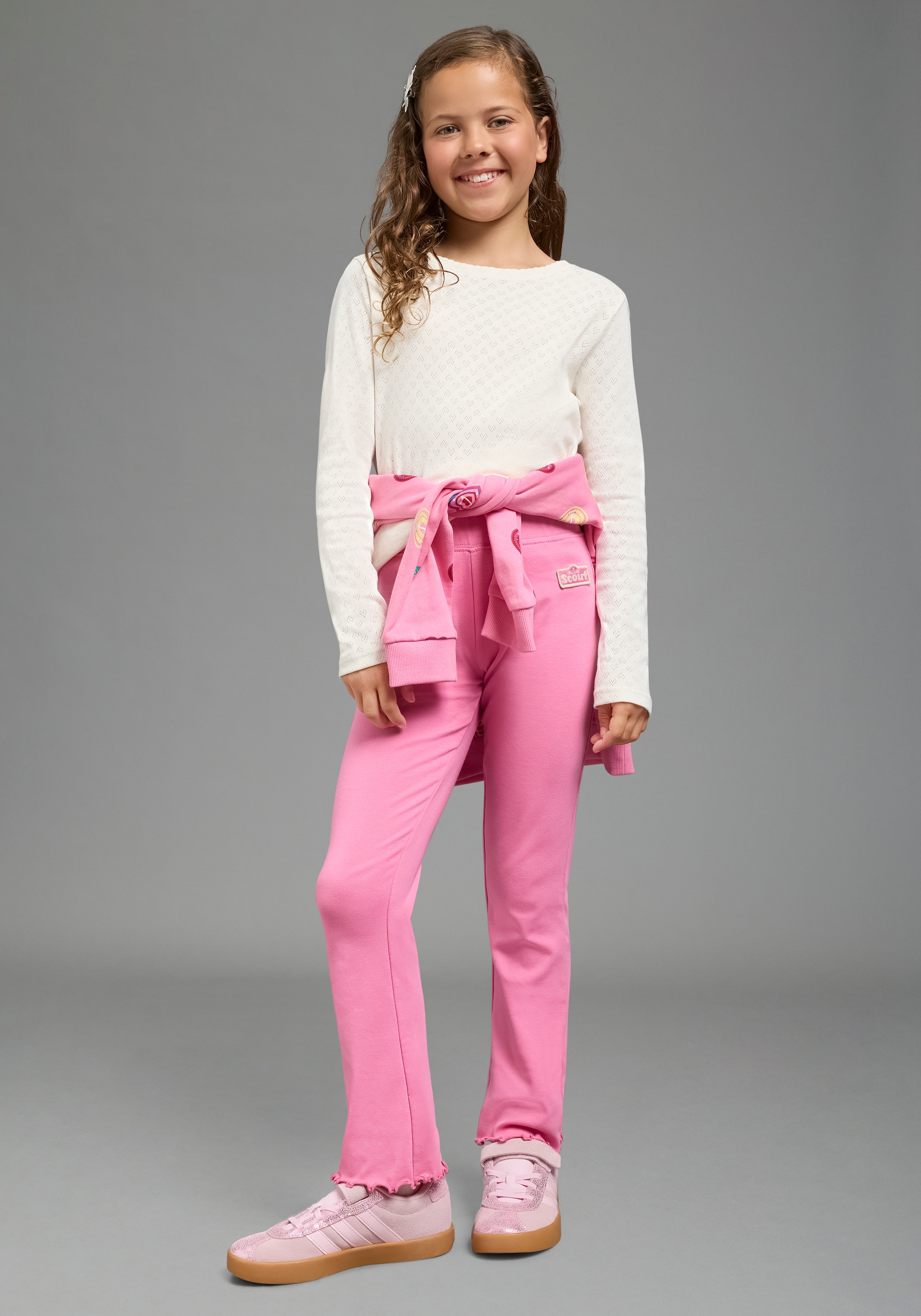 Scout Schlaghose »3er Packung Schlag-Leggings - NEU von SCOUT«  ausgestellte Passform, für Mädchen, mit Badge-Applikation