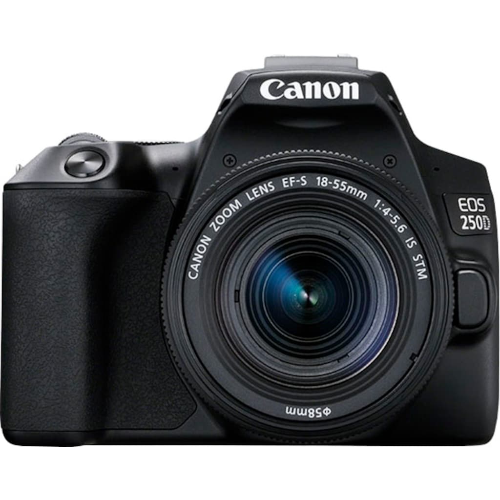 Canon Spiegelreflexkamera »EOS 250D«, EF-S 18-55mm f/4-5.6 IS STM, 24,1 MP, 3 fachx opt. Zoom, WLAN-Bluetooth