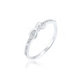 Elli Fingerring »Infinity Kristalle Edel Cute 925 Silber«