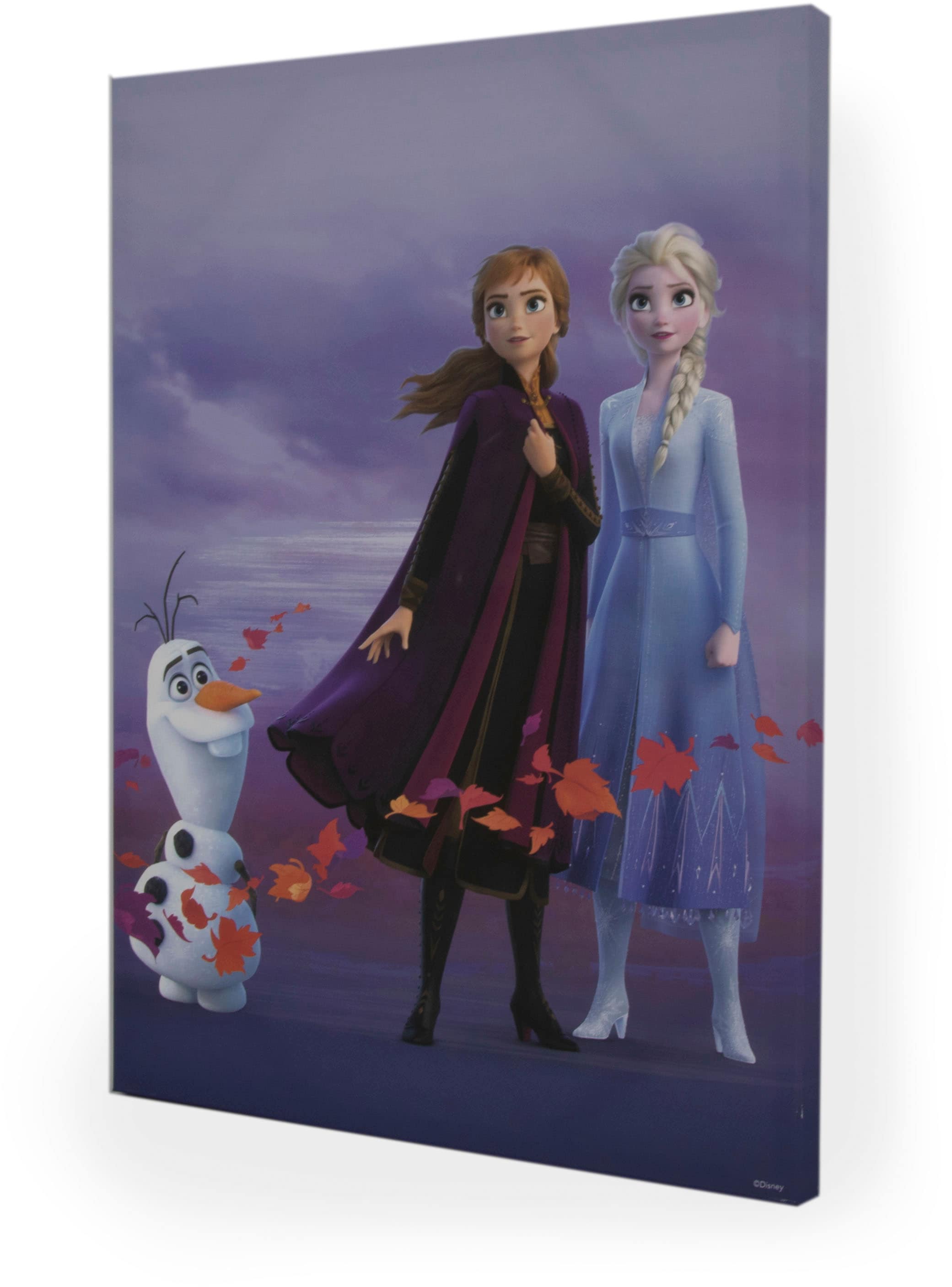 & Raten Disney Olaf«, kaufen »Frozen Leinwandbild Anna auf St.) (1 Elsa,