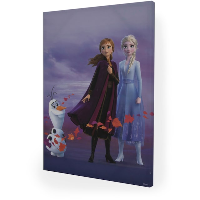 Disney Leinwandbild »Frozen Elsa, Anna & Olaf«, (1 St.) auf Raten kaufen