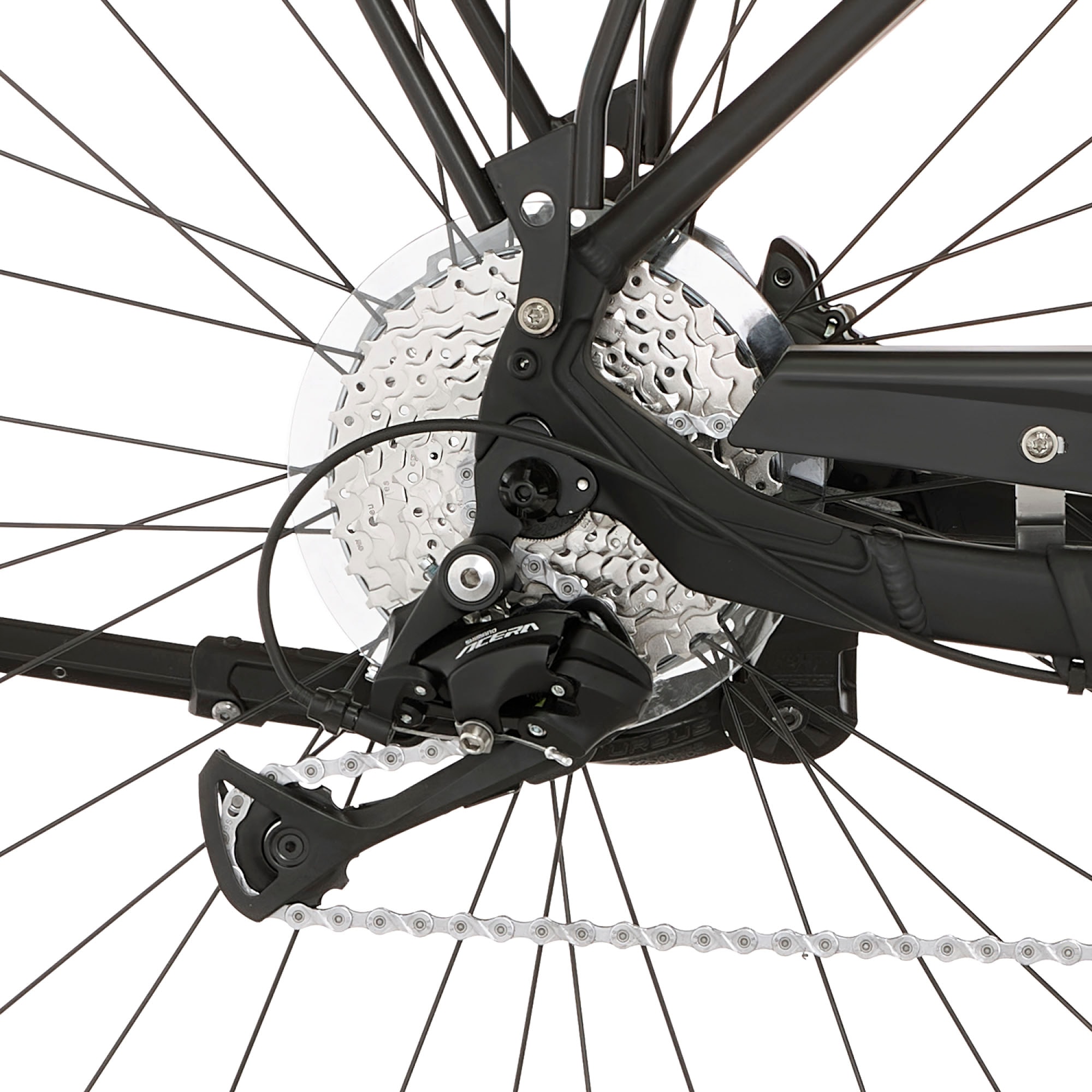 FISCHER Fahrrad E-Bike »VIATOR 4.2i 711«, 9 Gang, Shimano, Acera, Mittelmotor 250 W, (mit Faltschloss), Pedelec, Elektrofahrrad für Damen u. Herren