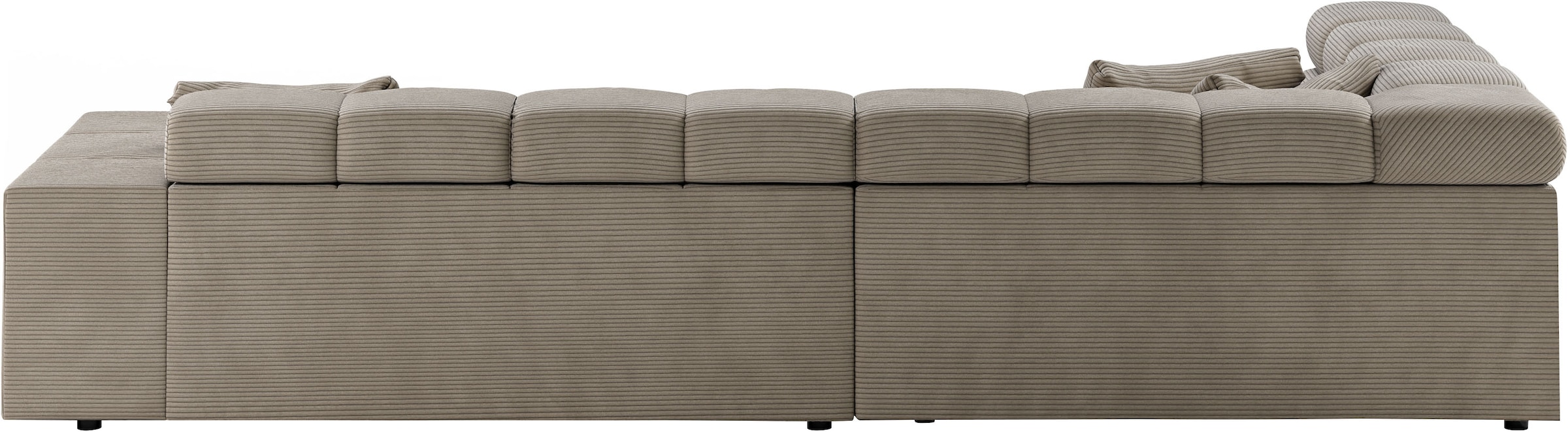 INOSIGN Ecksofa »Ancona incl. Kopfteilverstellung, OTTOs Choice, Breite 319cm, L-Form«, wahlweise motorische Sitztiefenverstellung, auch in Cord + Easy Care