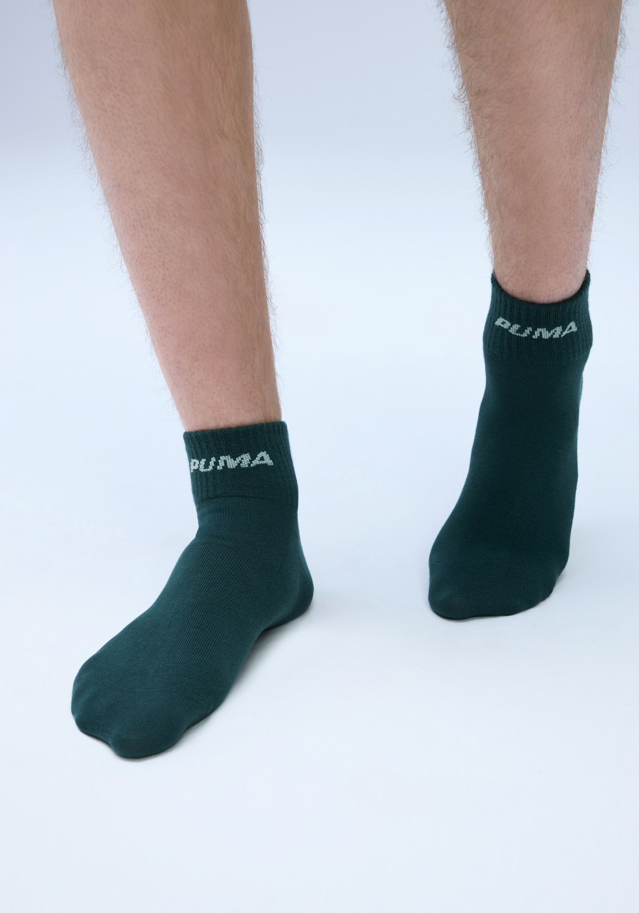PUMA Kurzsocken »PUMA UNISEX LOGO STACKING QUARTER« 3 Paar, 