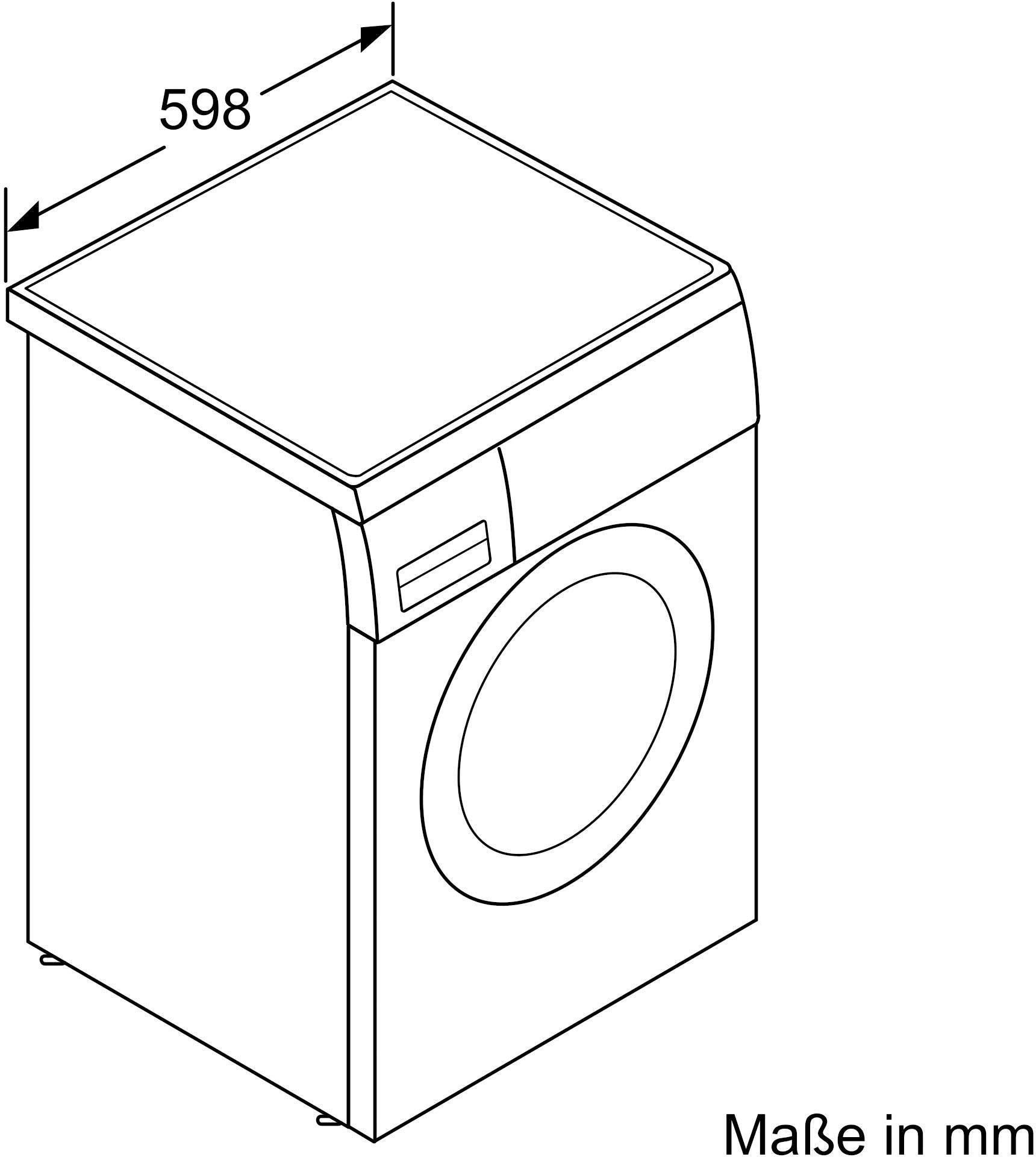 9. Bild von BOSCH Waschmaschine 6 »WUU28T40«, 8 kg, 1400 U/min, unterbaufähig
