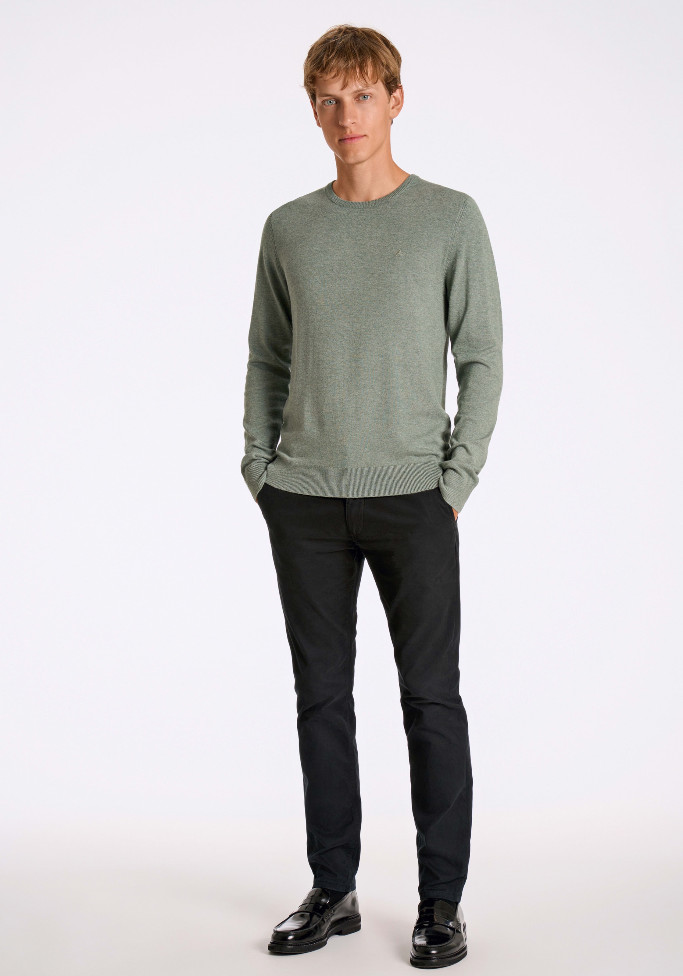 LINDBERGH Strickpullover mit Logo-Stickerei