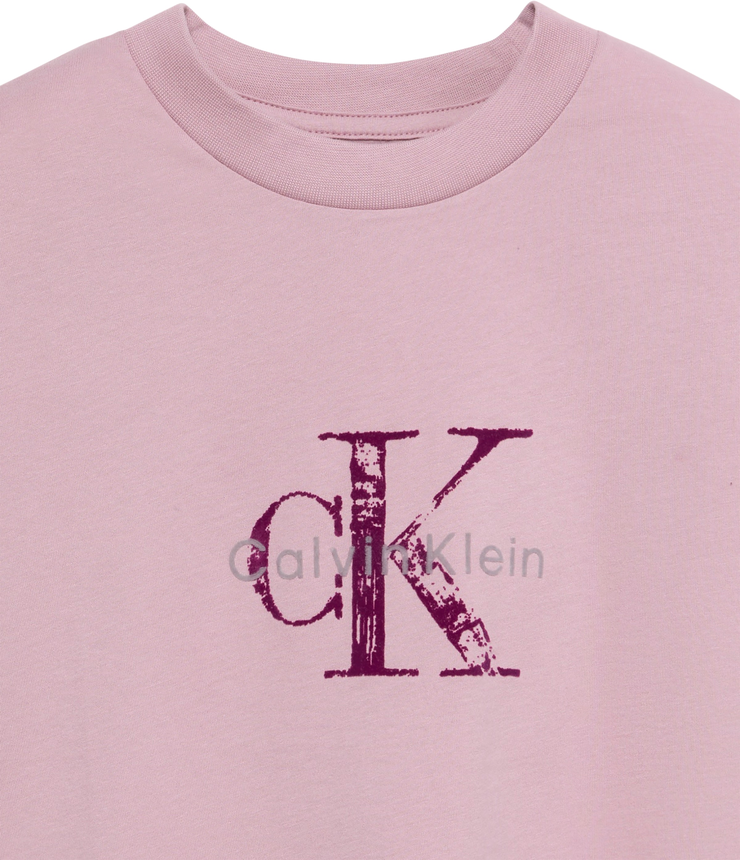 Calvin Klein T-Shirt »BOXY HAND DRAWN MONOLOGO TEE« Regular fit, Logoschriftzug