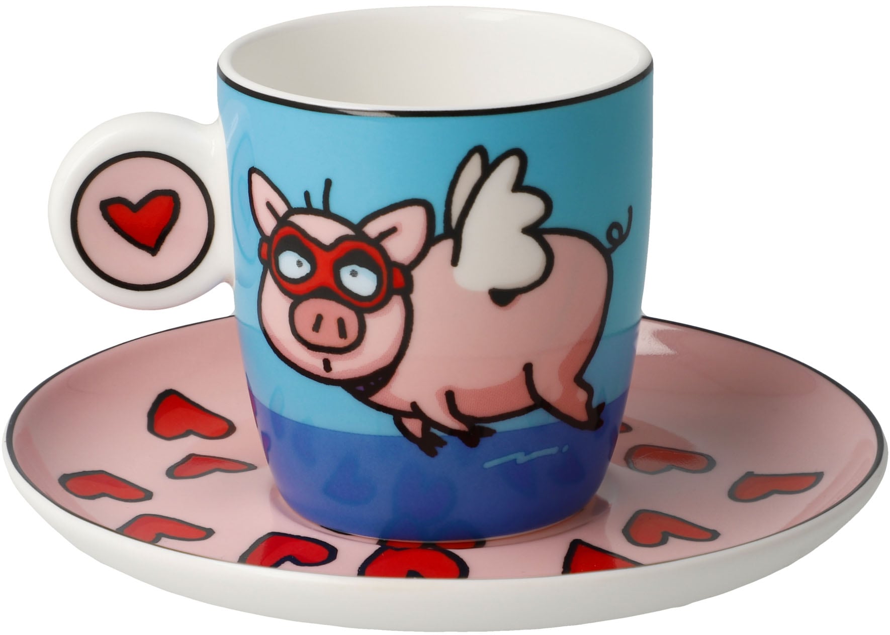 Goebel Tasse »Espressotasse Ed Eck- When Pigs Fly«