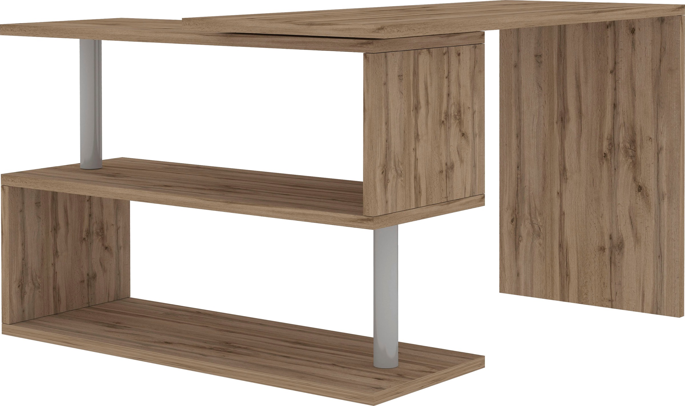 INOSIGN Schreibtisch »Volta, Made in Italy«, multifunktional - als Computertisch, Eckschreibtisch oder Sideboard