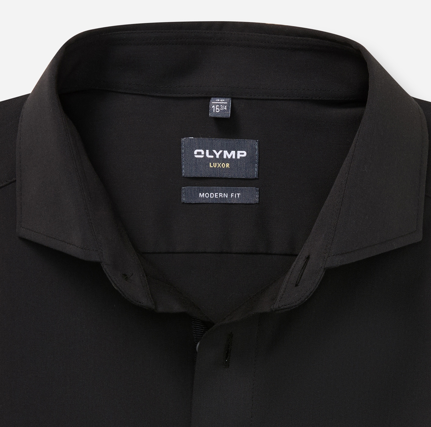 OLYMP Langarmhemd »Luxor« Businesshemd, unifarben, modern fit, Royal-Kentkragen