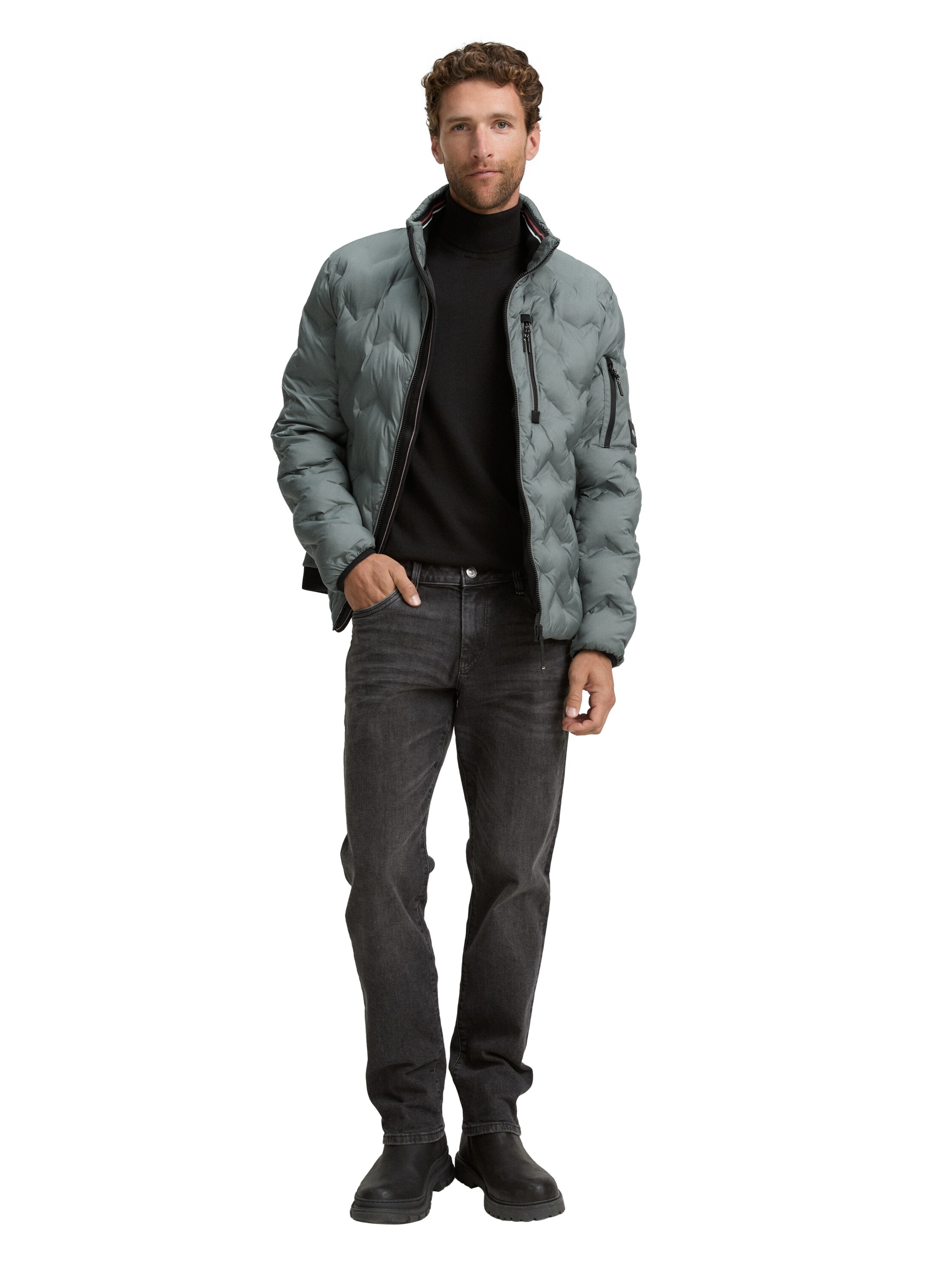 TOM TAILOR Hybridjacke, ohne Kapuze, mit Taschen
