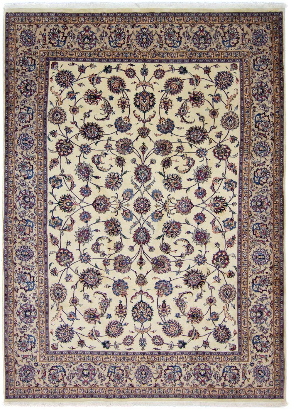 morgenland Wollteppich »Maschad Durchgemustert Beige 333 x 245 cm«, rechtec günstig online kaufen