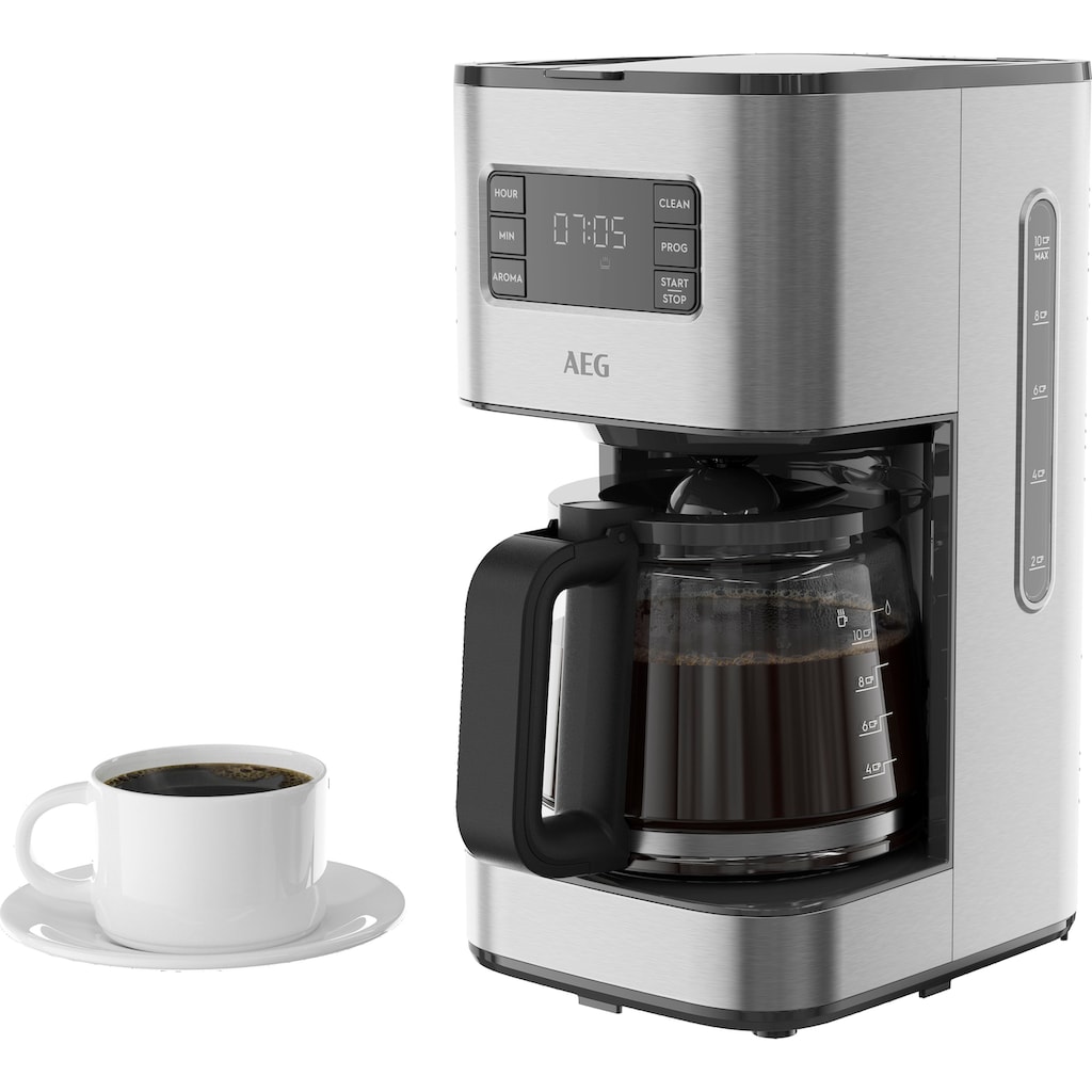 AEG Filterkaffeemaschine »Gourmet 6 CM5-1-6ST«, 1,25 l Kaffeekanne, Korbfilter, 1x4