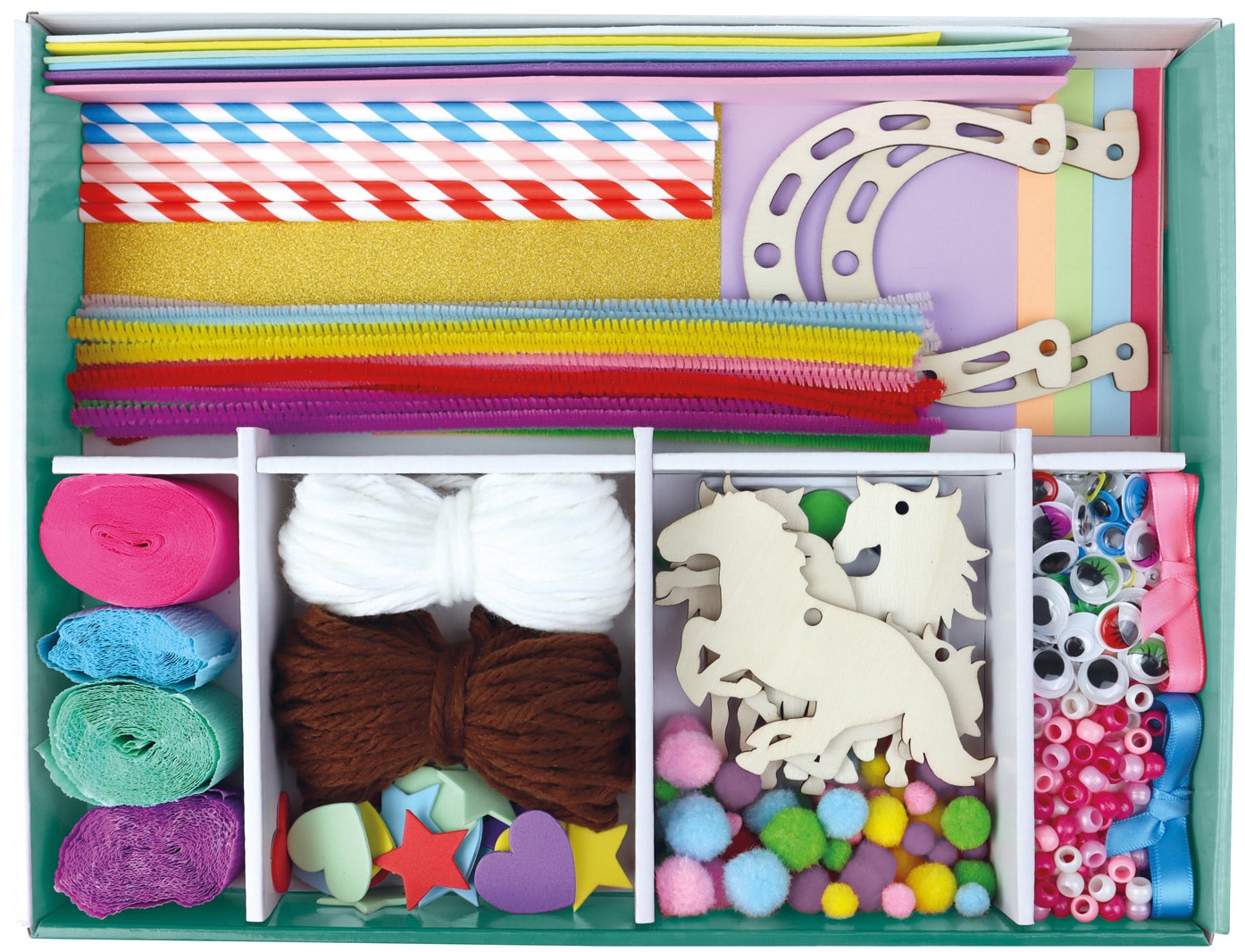Lena® Kreativset »Bastelkoffer Pferde, Premium«