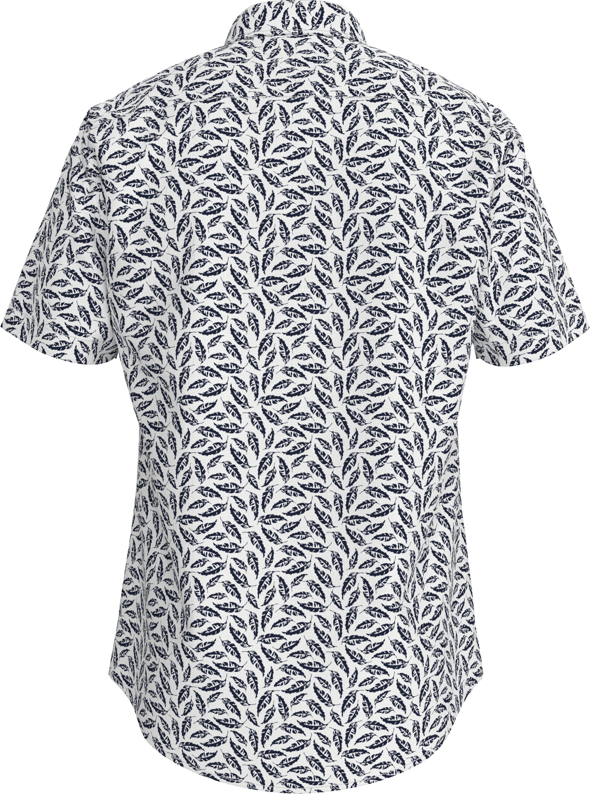 Tommy Hilfiger Kurzarmhemd »LINEN BLEND PRINT S/S RF SHIRT«, modischer Print, mit Leinenanteil