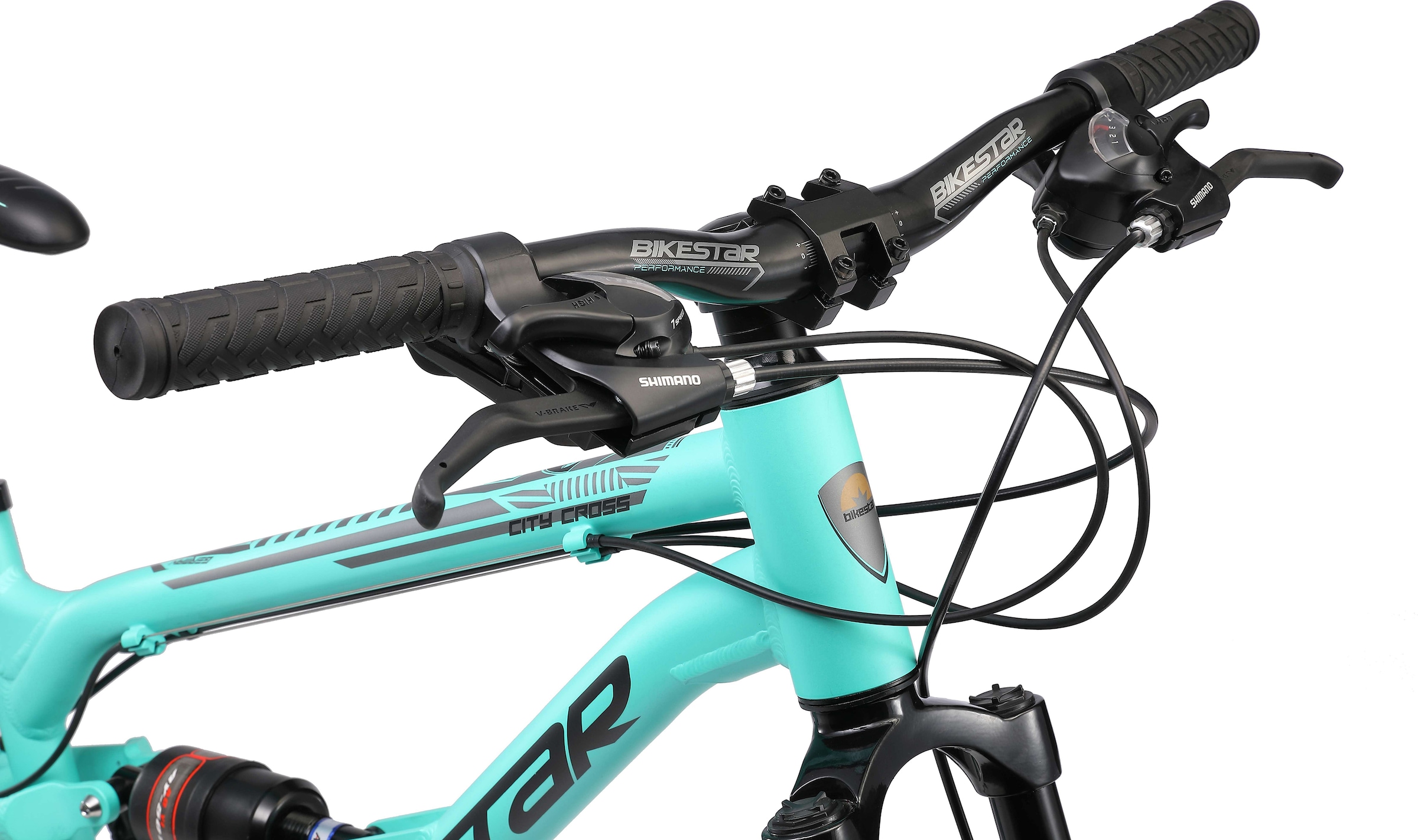 Bikestar Mountainbike 21 Gang Shimano RD-TY300 Schaltwerk Kettenschaltung für Damen und Herren, Kettenschaltung