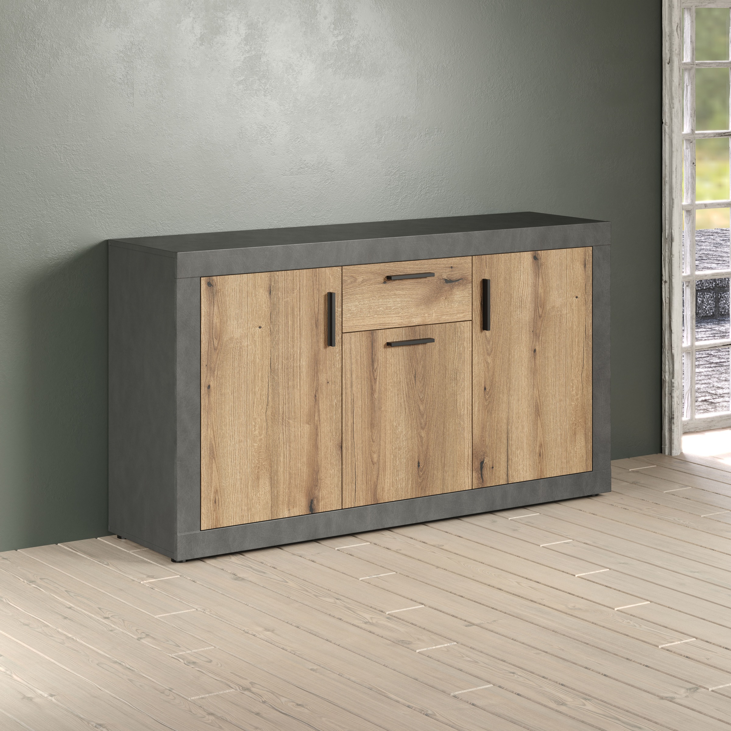 INOSIGN Sideboard »Bergen«, (Packung, 1 St.), Kommode, flexibler Stauraum, Breite 149 cm