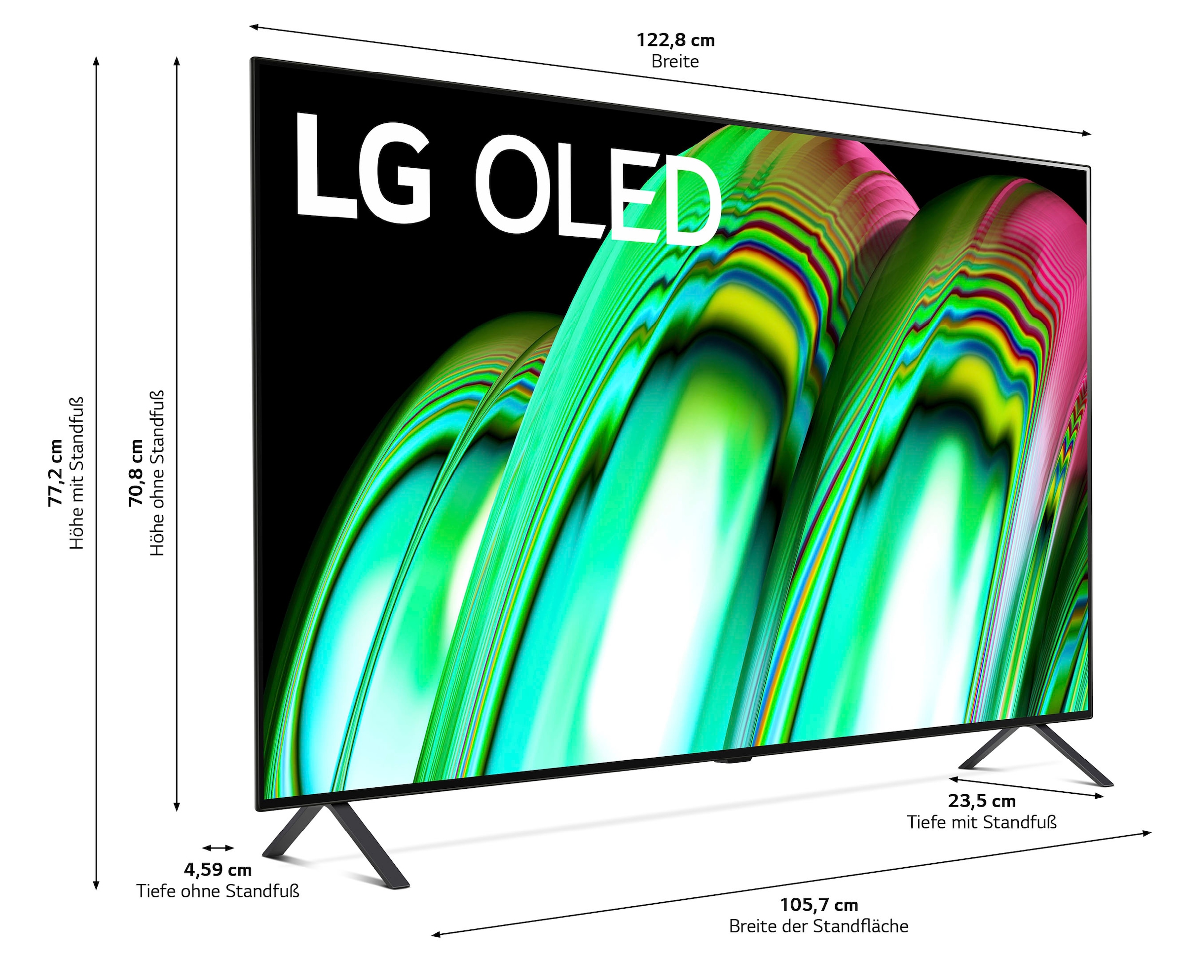 OLED,α7 Ultra AI-Prozessor,Dolby LG Atmos,Single auf »OLED55A29LA«, 4K Zoll, Gen5 OLED-Fernseher Smart-TV, & HD, Raten cm/55 4K 139 Tuner kaufen Triple Vision