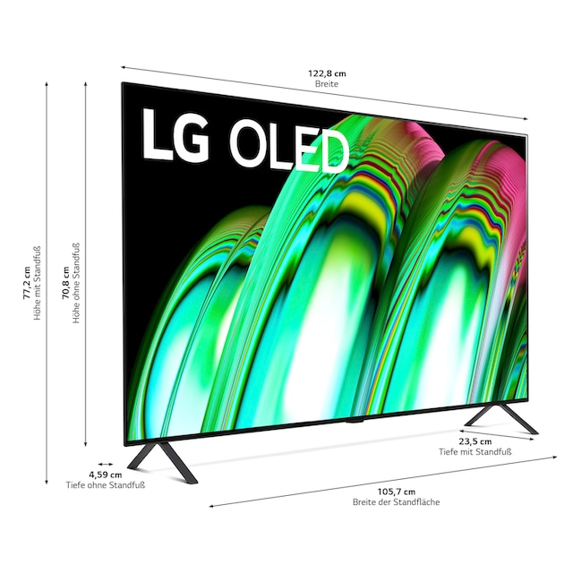 LG OLED-Fernseher »OLED55A29LA«, 139 cm/55 Zoll, 4K Ultra HD, Smart-TV, OLED,α7  Gen5 4K AI-Prozessor,Dolby Vision & Atmos,Single Triple Tuner auf Raten  kaufen