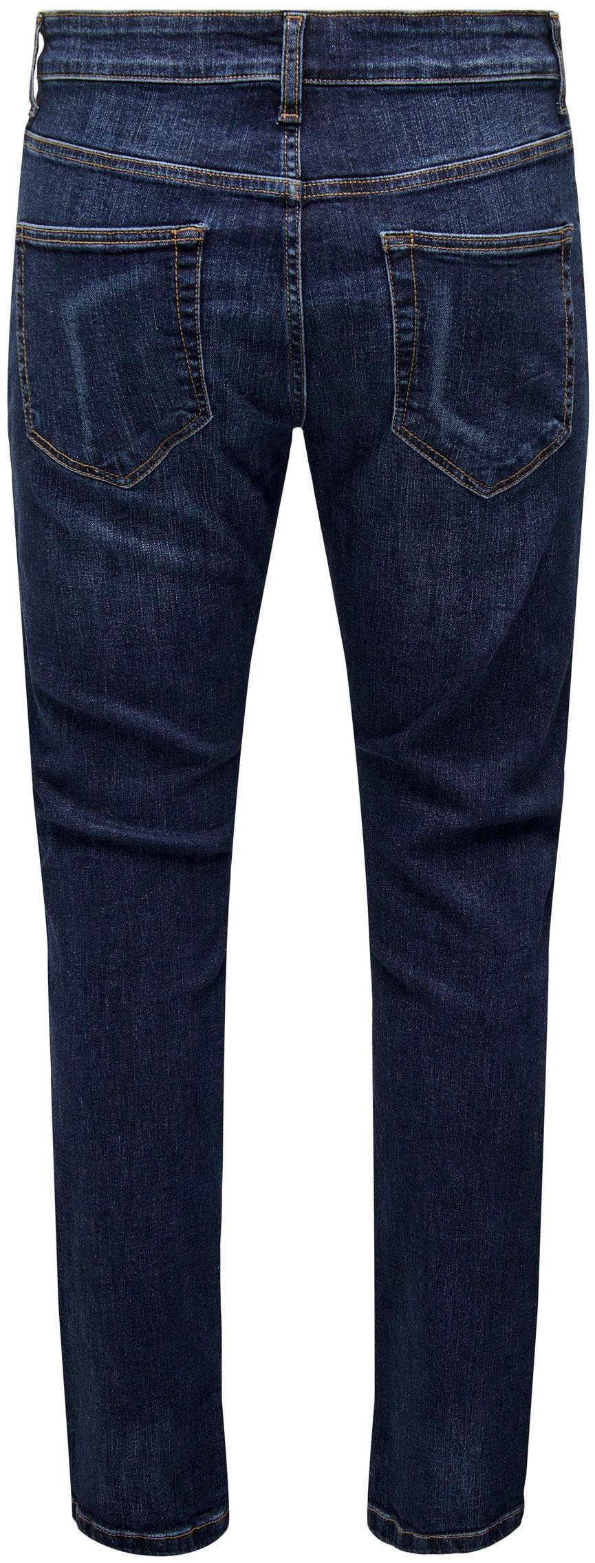 ONLY & SONS Straight-Jeans »ONSWEFT REG.DK. BLUE 6752 DNM JEANS NOOS«