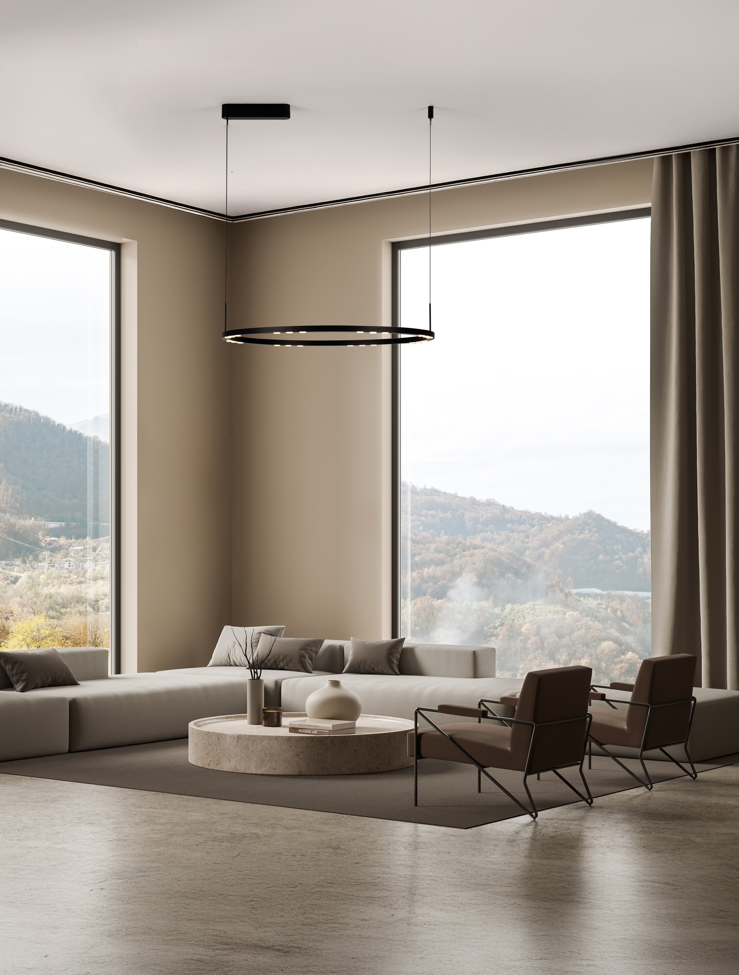 Nova Luce Pendelleuchte »LUNETTE« LED-Modul 1 Stk. Warmweiß günstig online kaufen