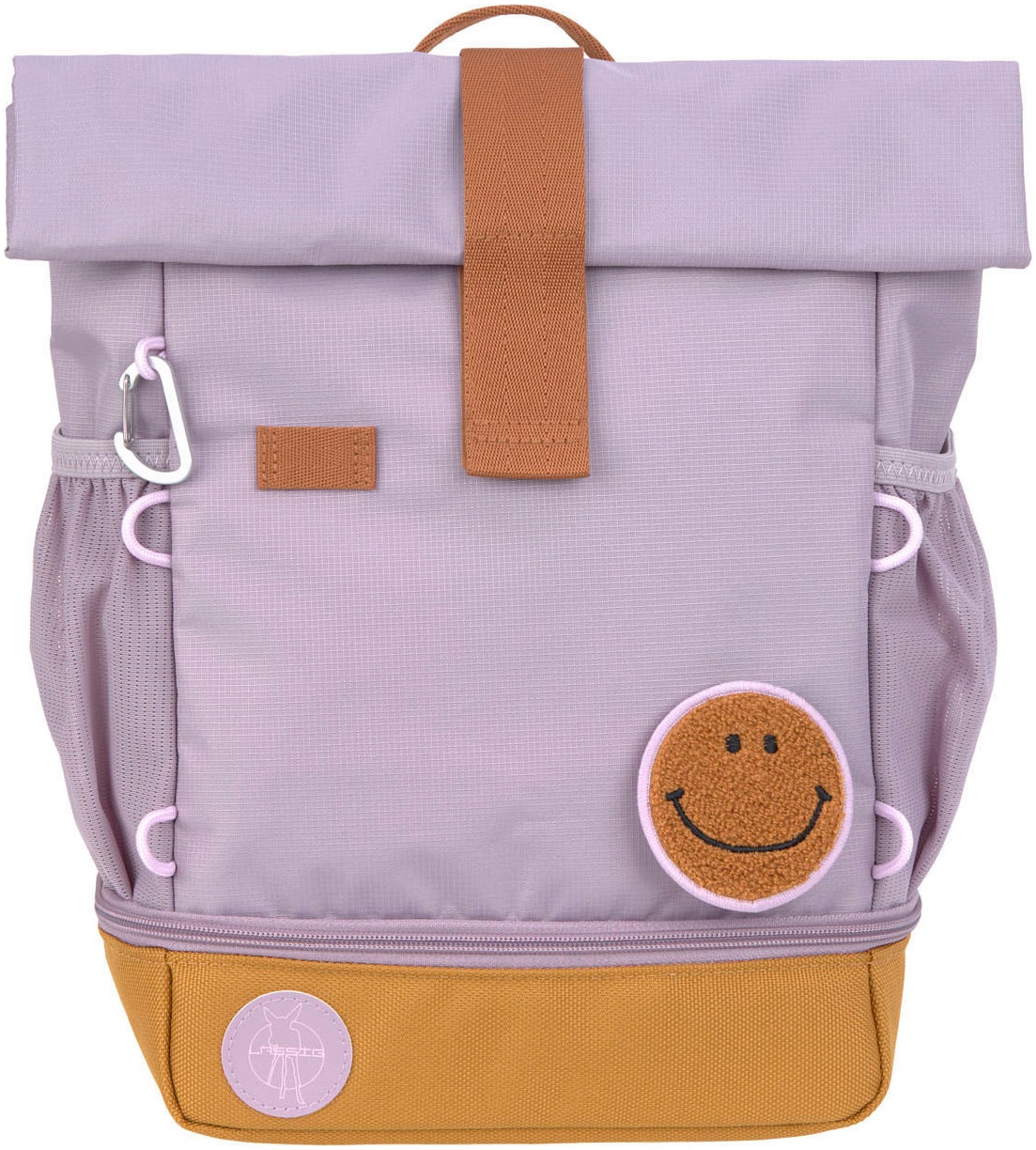LÄSSIG Kinderrucksack »Little Gang, Mini Rolltop Backpack, lilac« Reflektoren aus recycelten PET-Flaschen