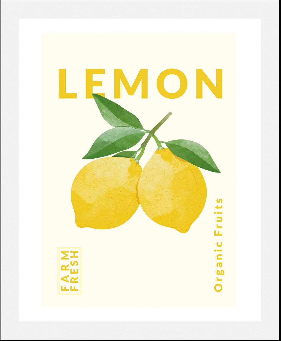 queence Bild »Lemon«, Obst-Obst Bilder-Schriftzug-Figuren-Abstrakt, (1 St.) günstig online kaufen