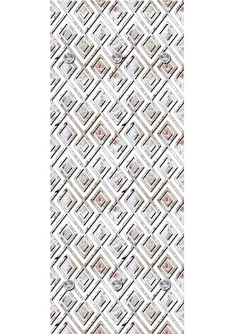 queence Garderobenleiste »Rauten«, mit 6 Haken, 50 x 120 cm kaufen