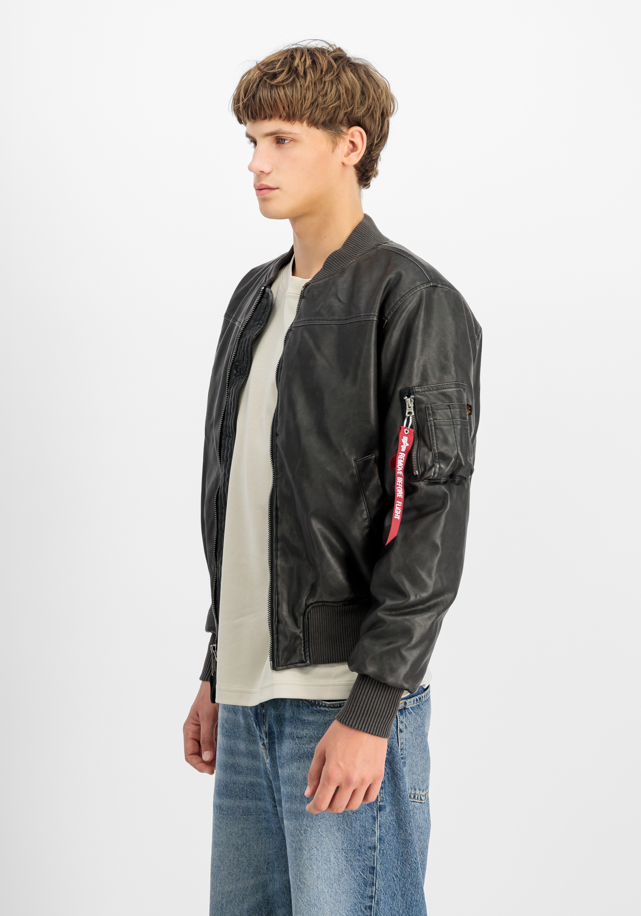 Alpha Industries Bomberjacke »Alpha Industries Men - Bomber Jackets MA-1 Faux Leather Vintage«