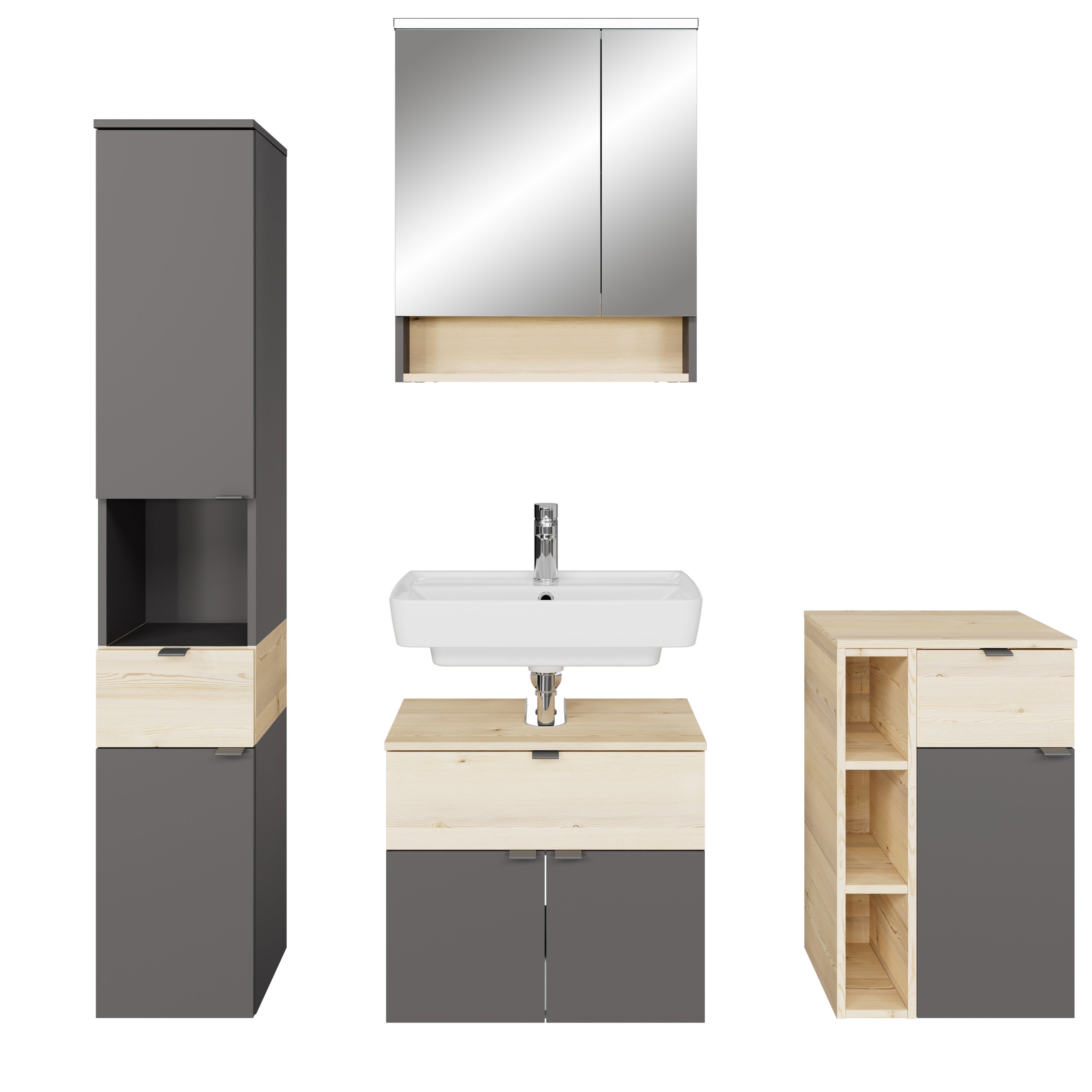 Saphir Badmöbel-Set »Quickset 394« Komplett-Set, 4 Stk. tlg. günstig online kaufen