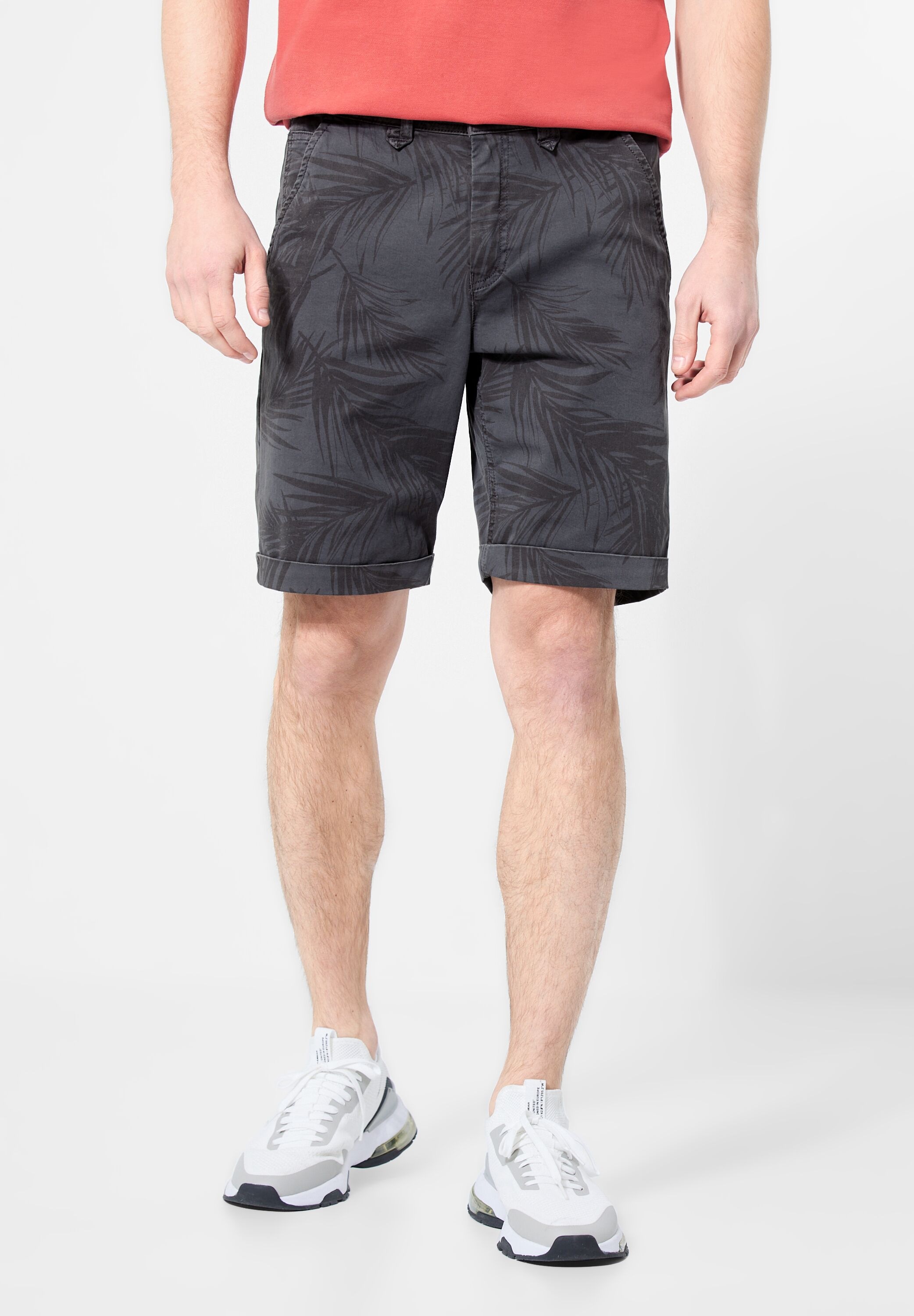 Bild von STREET ONE MEN Shorts, mit Blätterprint