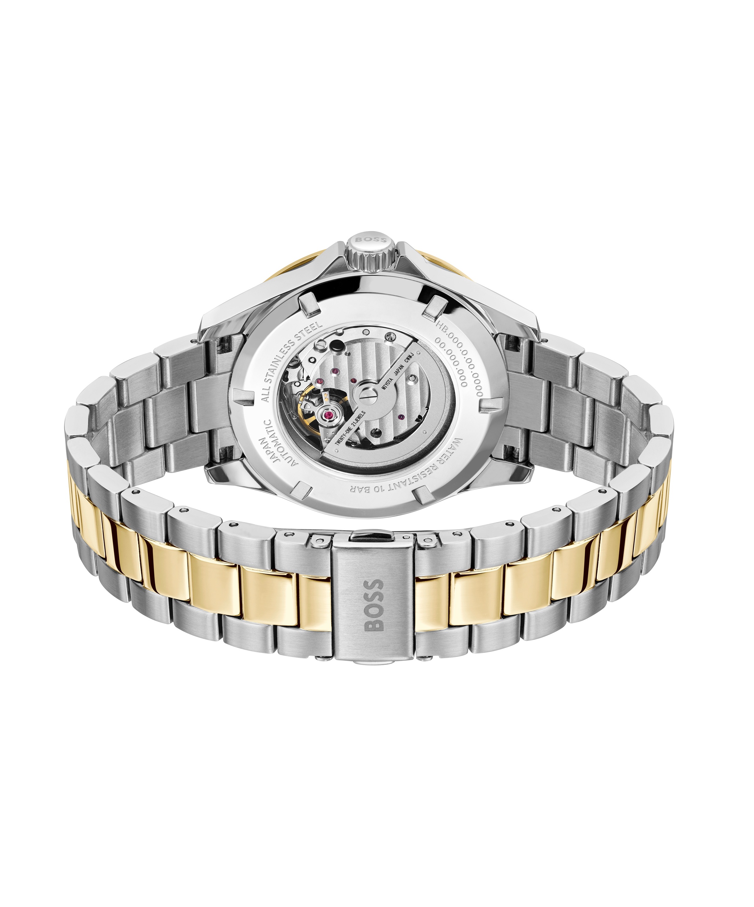 BOSS Automatikuhr »TROPER AUTOMATIC« Armbanduhr, Herrenuhr, Mechanische Uhr, Edelstahlarmband, analog