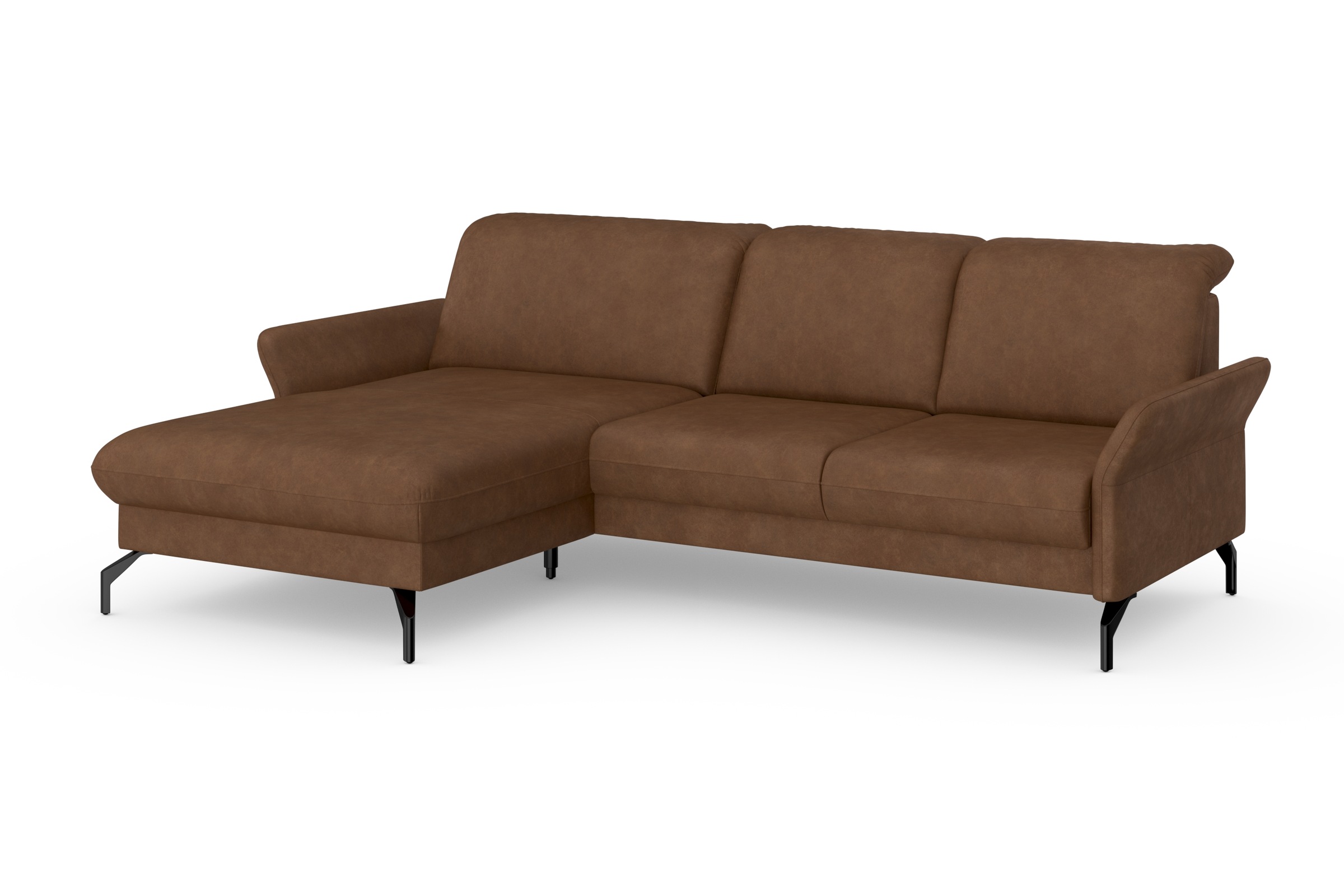 sit&more Ecksofa »Fashion L-Form«, wahlweise mit Kopfteilverstellung und Vorziehsitz, motorisch