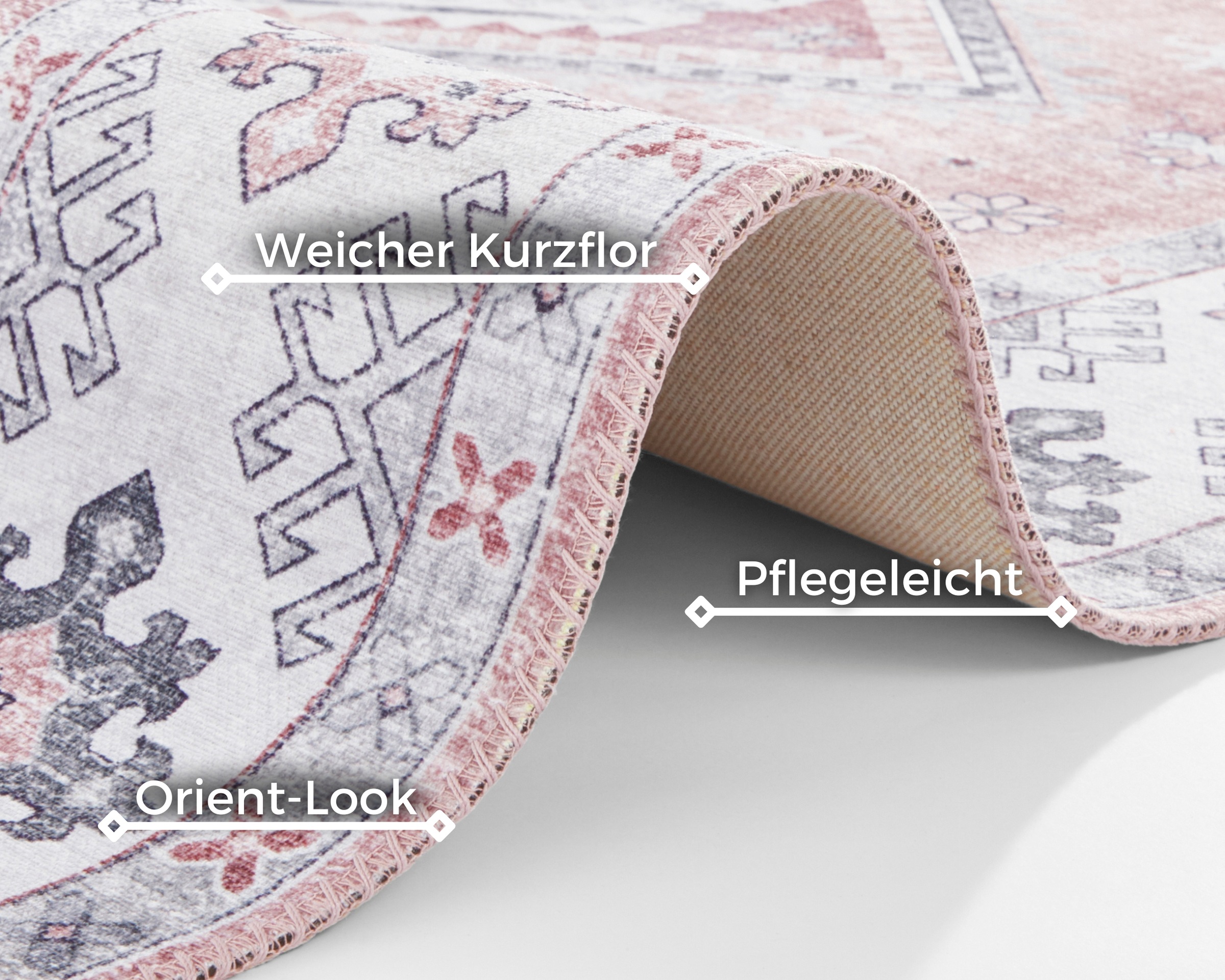 HANSE Home Teppich »Gratia«, rechteckig, 5 mm Höhe, Orientalisch, Vintage, günstig online kaufen