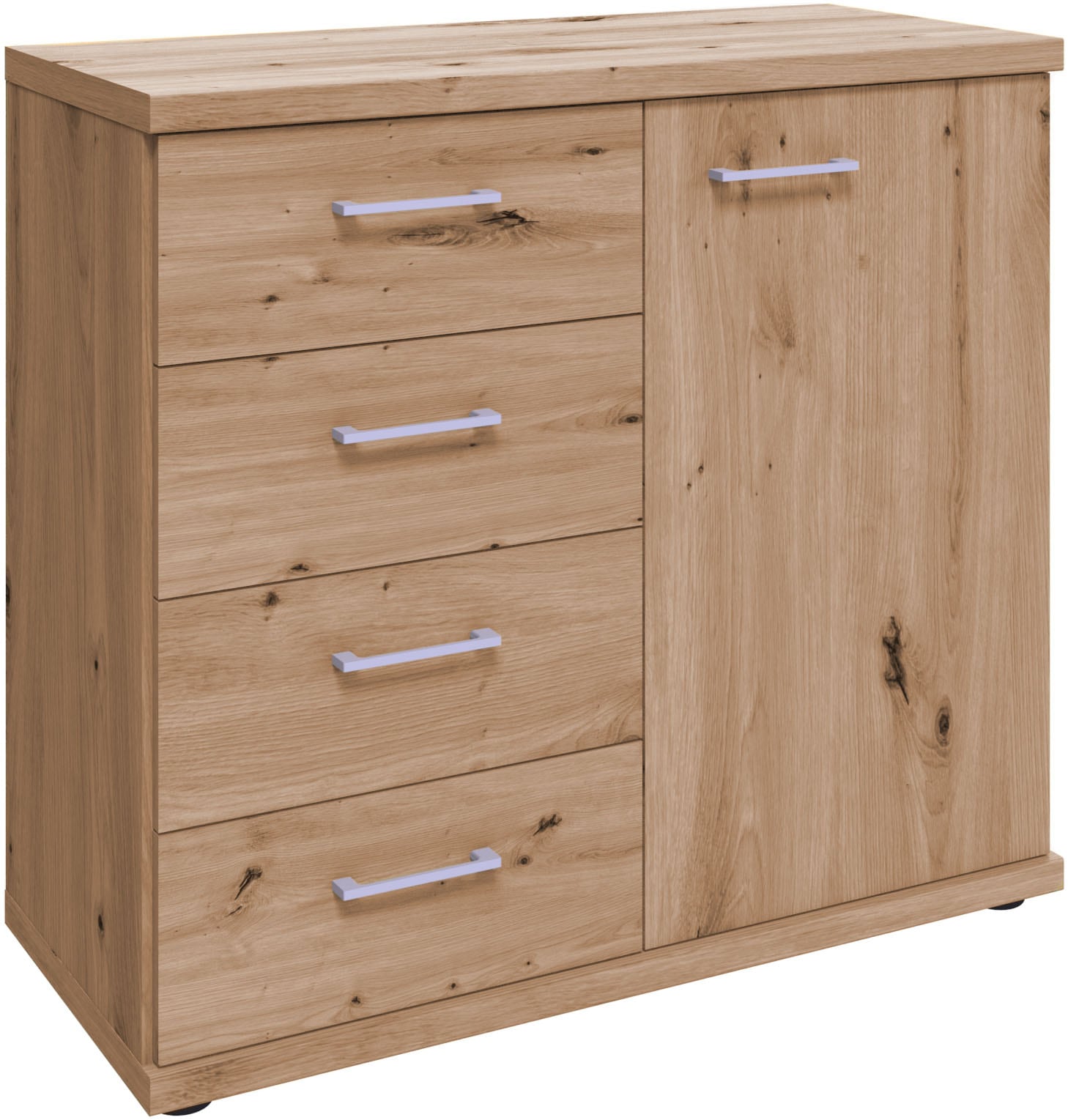 WIEMANN Kombikommode »Bern« vormontiert Bianco-Eiche Dekor Erstklassige Qualität "Made in Germany"