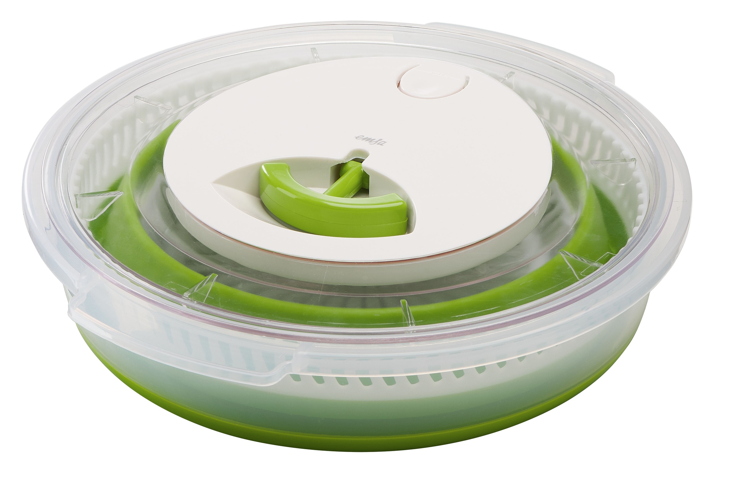 Emsa Salatschleuder »Basic«, (3 tlg.), 4 Liter, zusammenklappbar, platzspar günstig online kaufen