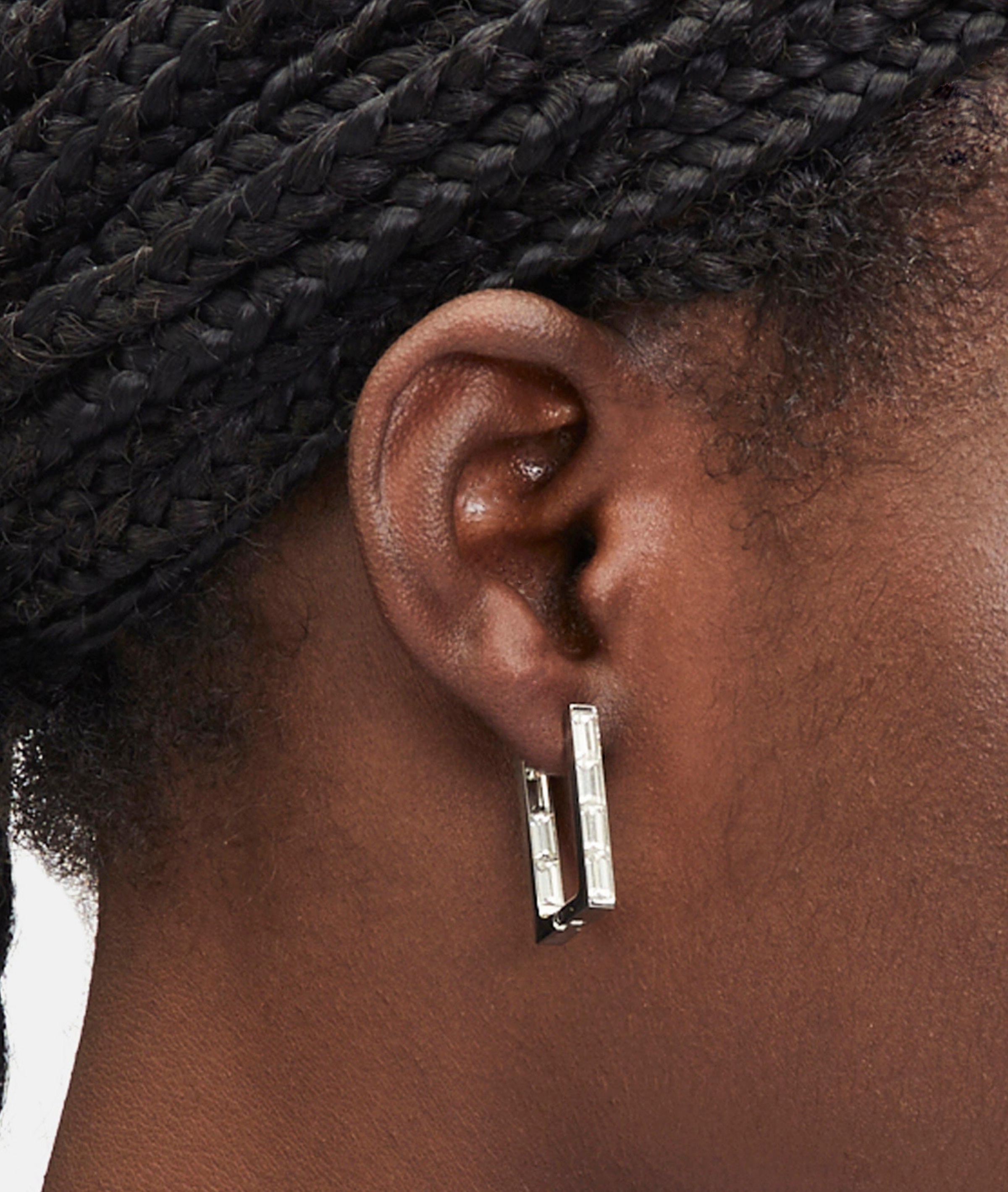 Liebeskind Berlin Paar Creolen »Schmuck Edelstahl Ohrringe The Festive Mini Link Sparkle«, mit Zirkonia (synth.) - Einhänger abnehmbar