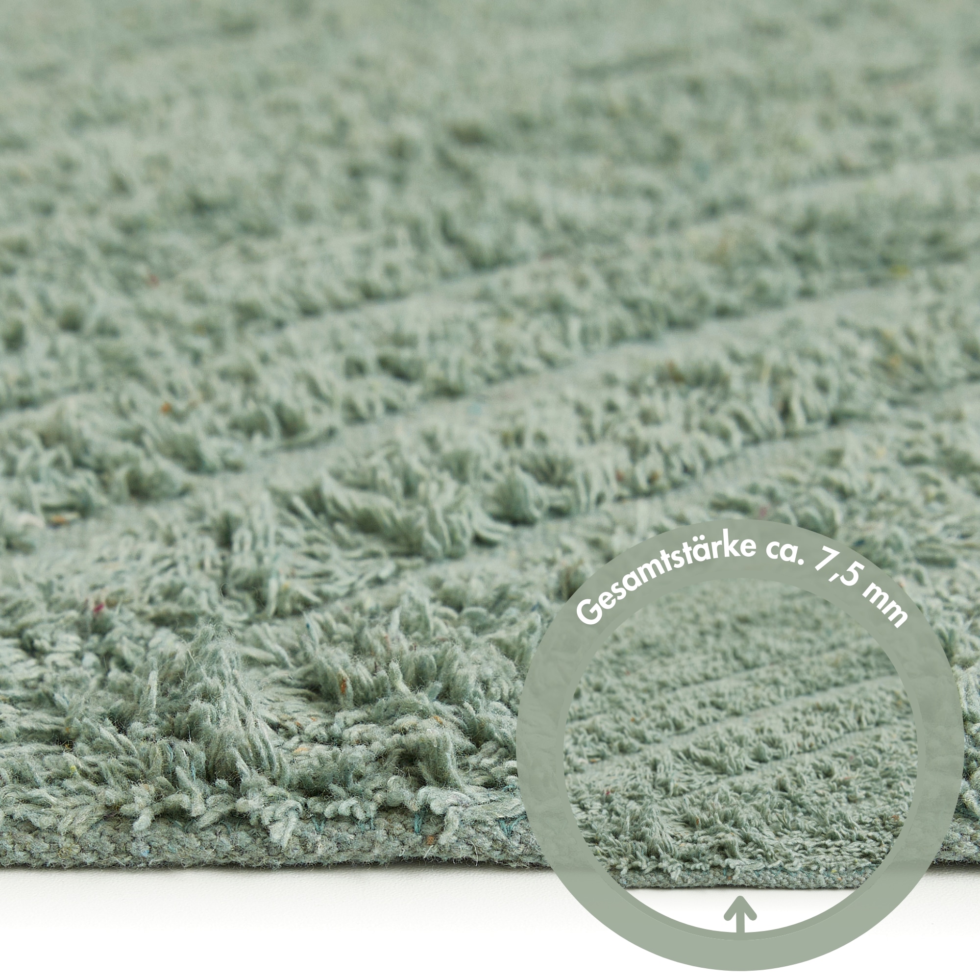 Andiamo Badematte »Havanna, 50x80 cm«, fußbodenheizungsgeeignet-schnell trocknend, Badteppich, Uni Farben, Hoch-Tief Effekt, verschiedene Designs