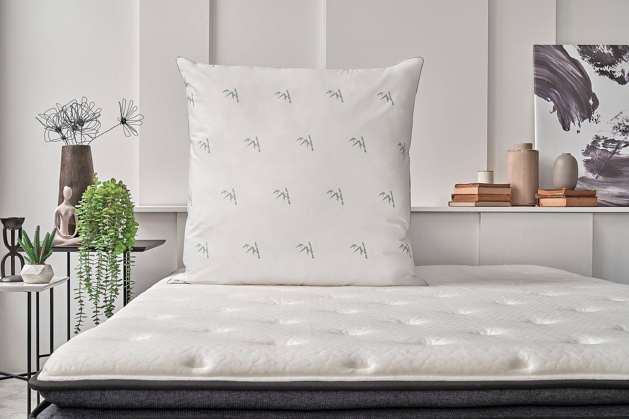 Yatas Bedding Naturfaserkissen »Bambus Majestät, Kopfkissen 40x80, 80x80 cm günstig online kaufen