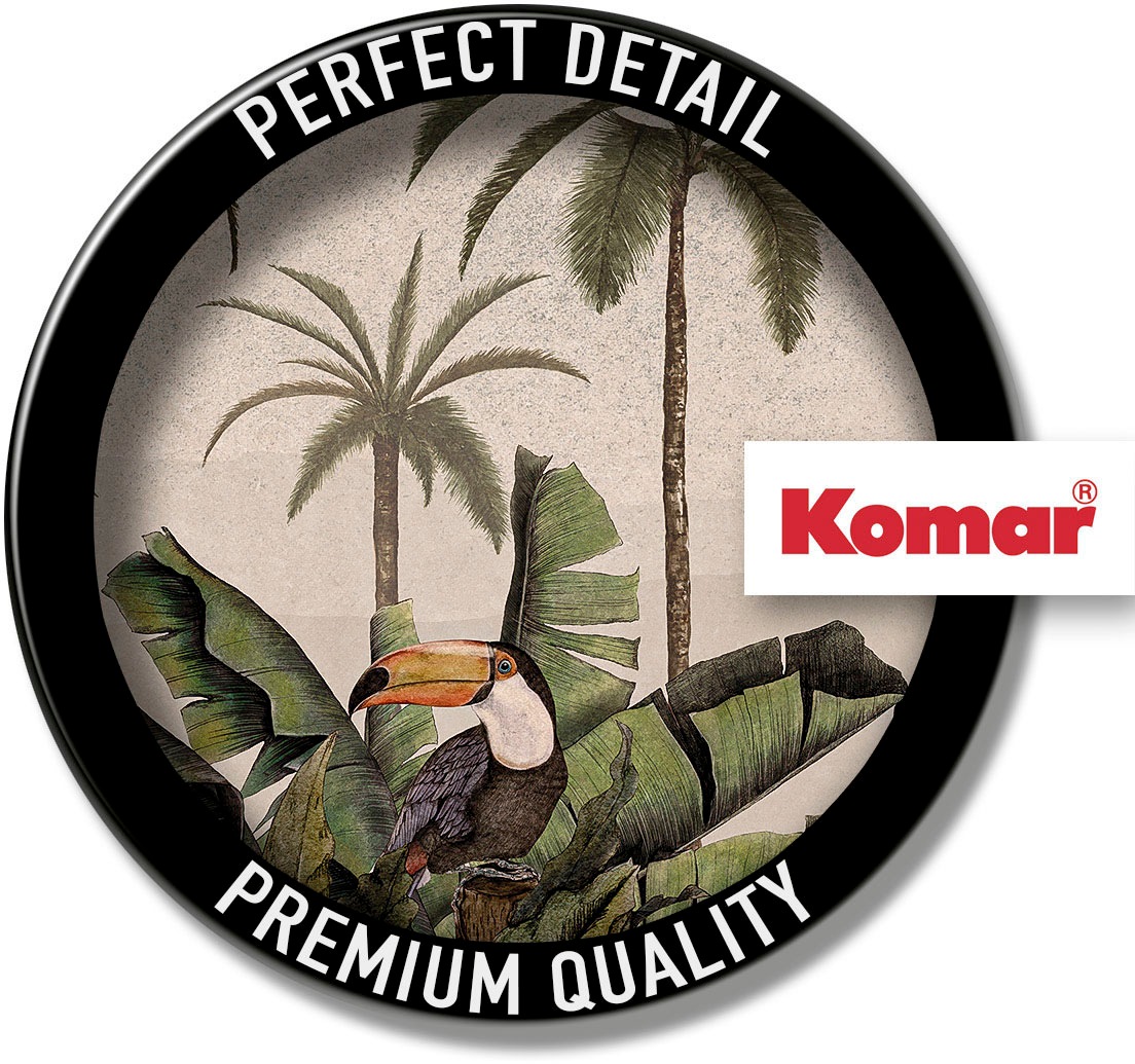 Komar Fototapete »Digitaldruck Vlies - Tiger Jungle - Größe 400 x 250 cm«, bedruckt, Wohnzimmer, Schlafzimmer