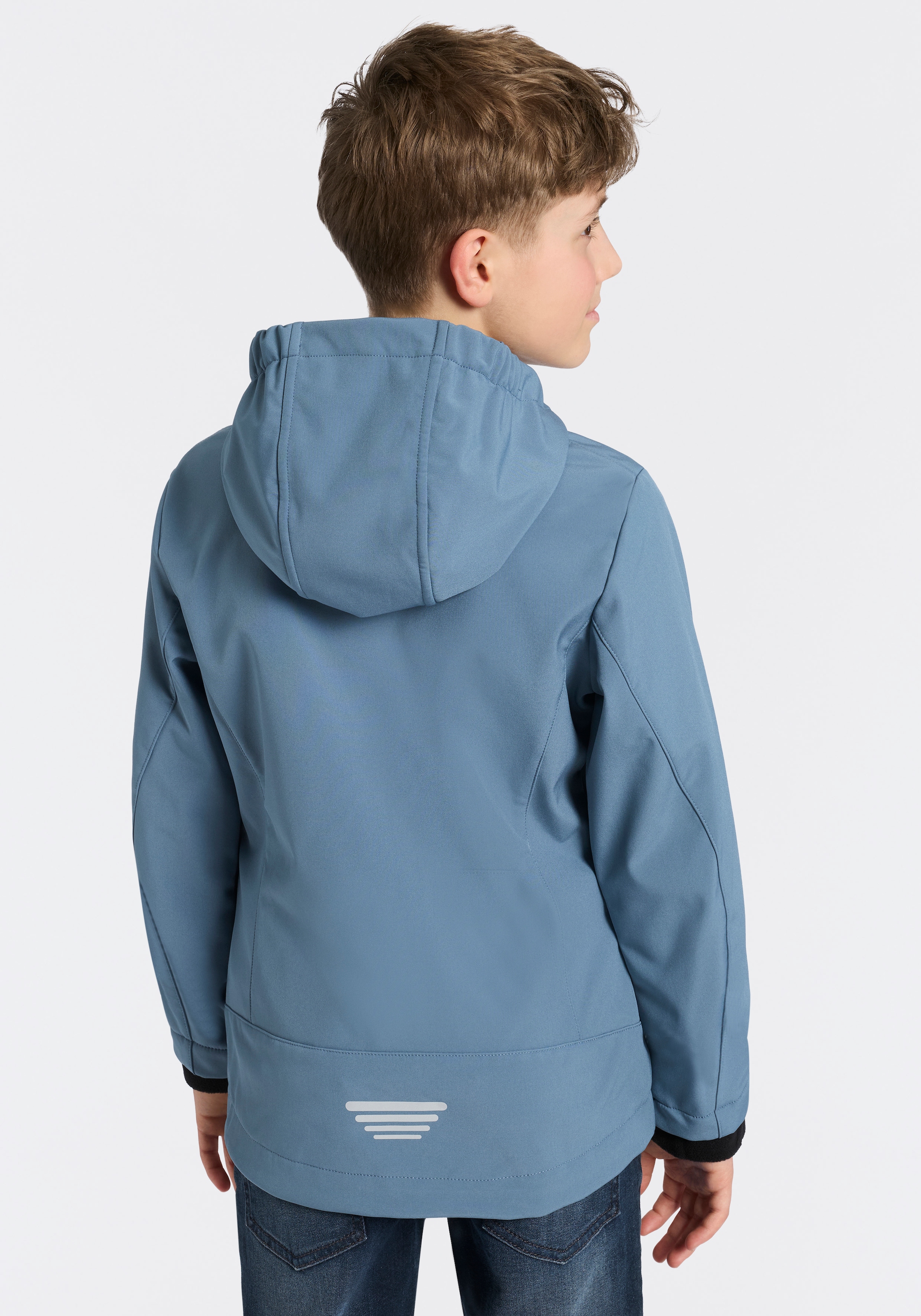CMP Softshelljacke »KID G JACKET FIX HOOD für Kinder43405465« mit Kapuze Atmungsaktiv & Wasserabweisend & Windabweisend ,Übergangsjacke