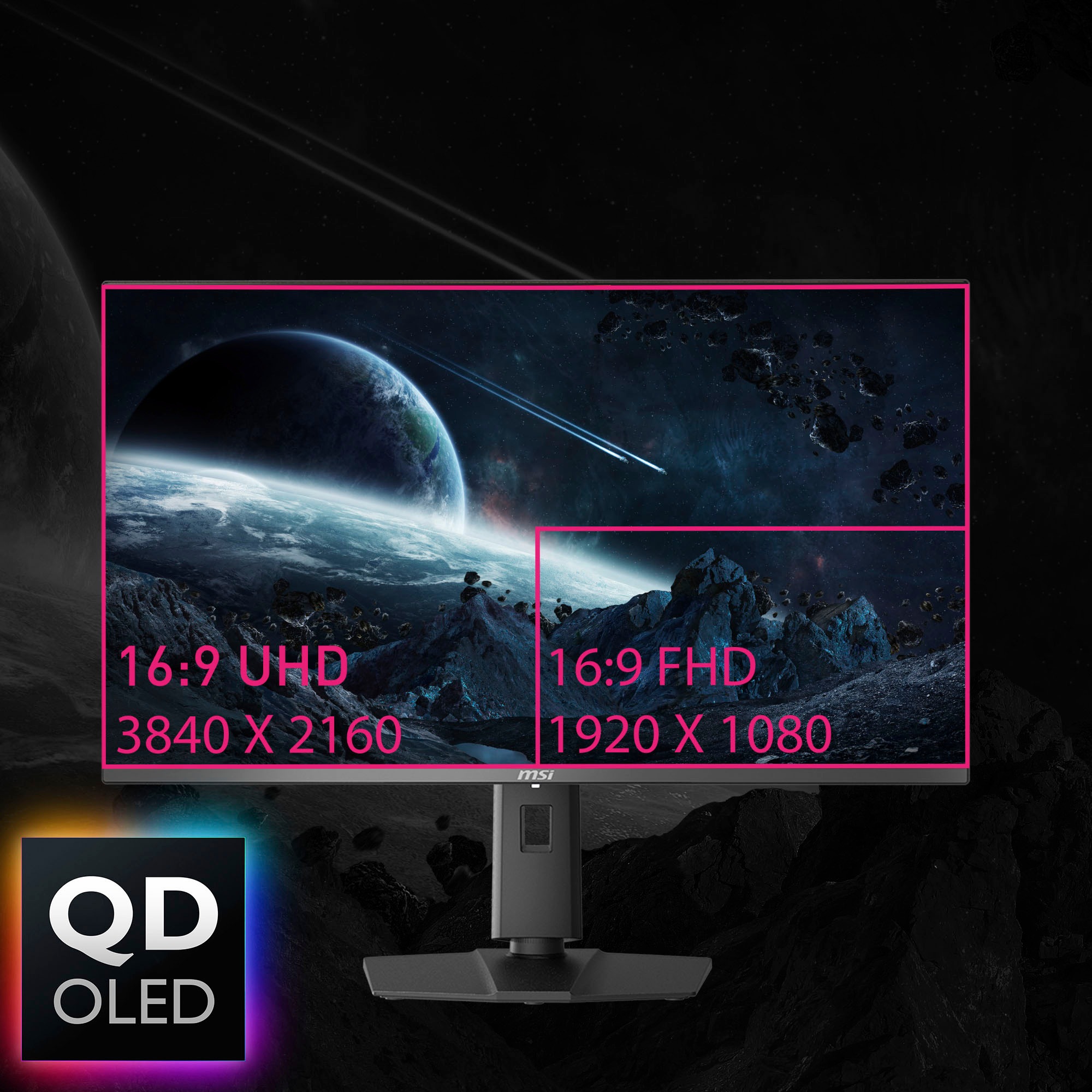 MSI Gaming-Monitor »MPG 321URX QD-OLED«, 80 cm/32 Zoll, 3840 x 2160 px, 4K Ultra HD, 0,03 ms Reaktionszeit, 240 Hz