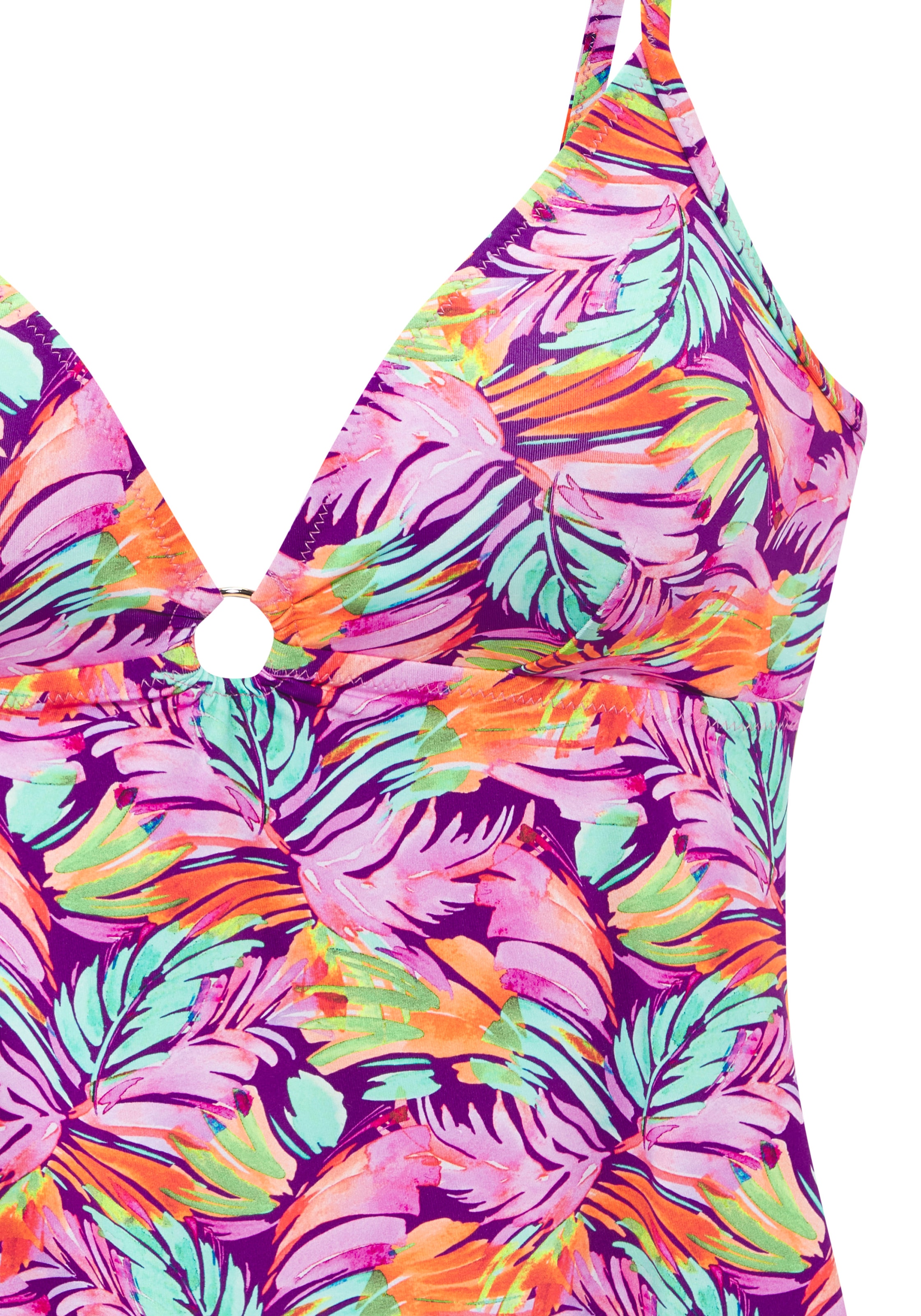 Vivance Tankini mit farbenfrohem Blätterdruck