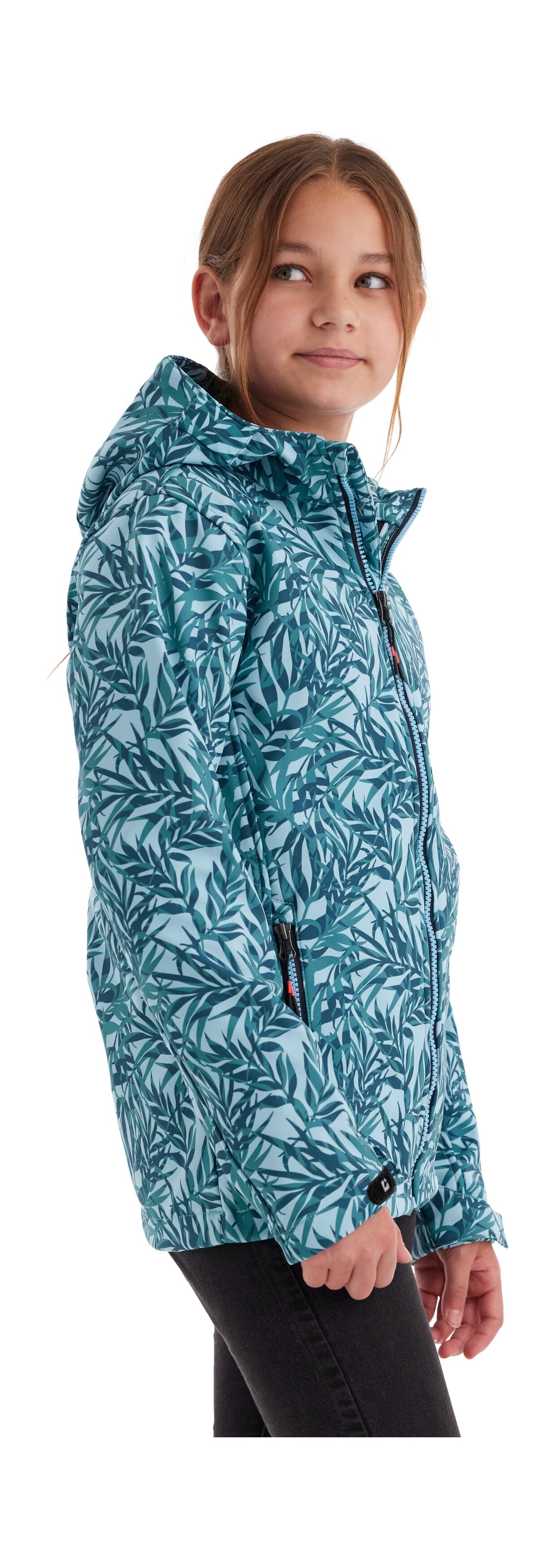 Killtec Softshelljacke »Mädchen Softshelljacke Print«, Wasserdicht, windabweisend, atmungsaktiv, modischer Print, PFAS-frei