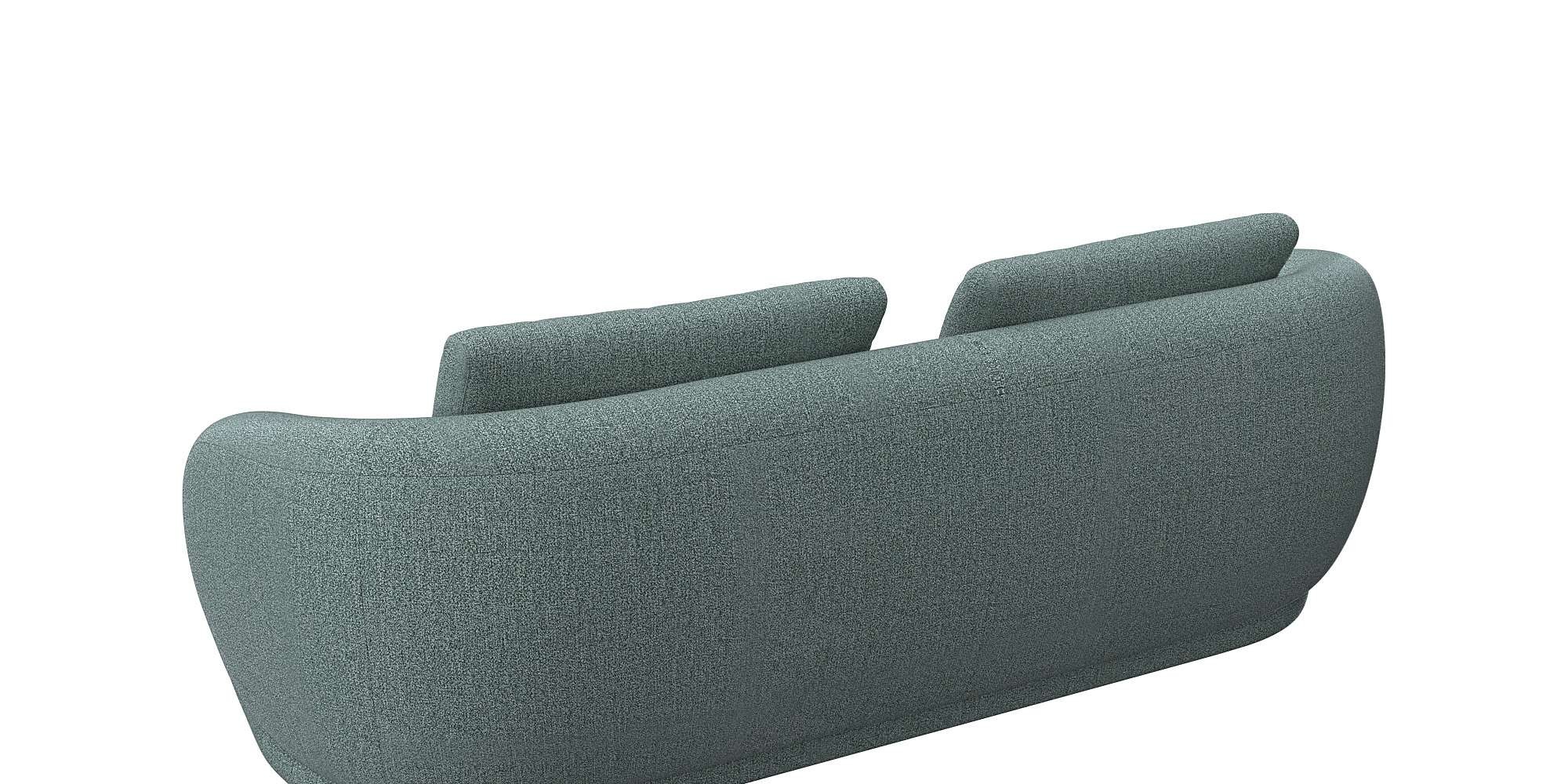 FLEXLUX 3-Sitzer »Torino, rund und bequem, Couch, Dreisitzer«, Modernes, organisches Sofa-Design, Kaltschaum, Wellenunterfederung